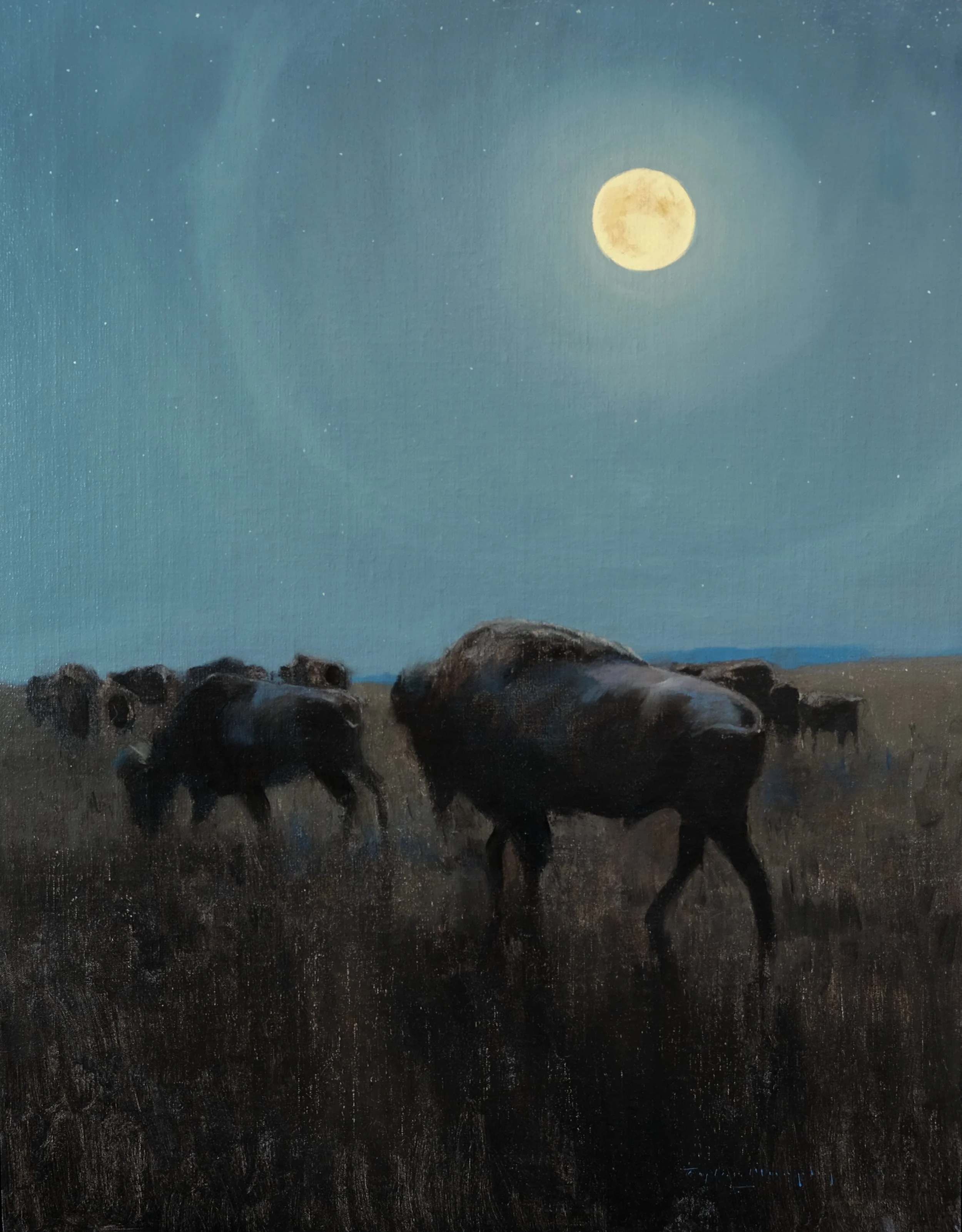 “The Night Parade” Sold at Cassens Fine Art | Hamilton, MT