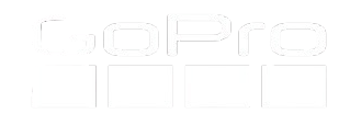GoPro logo in black and white.