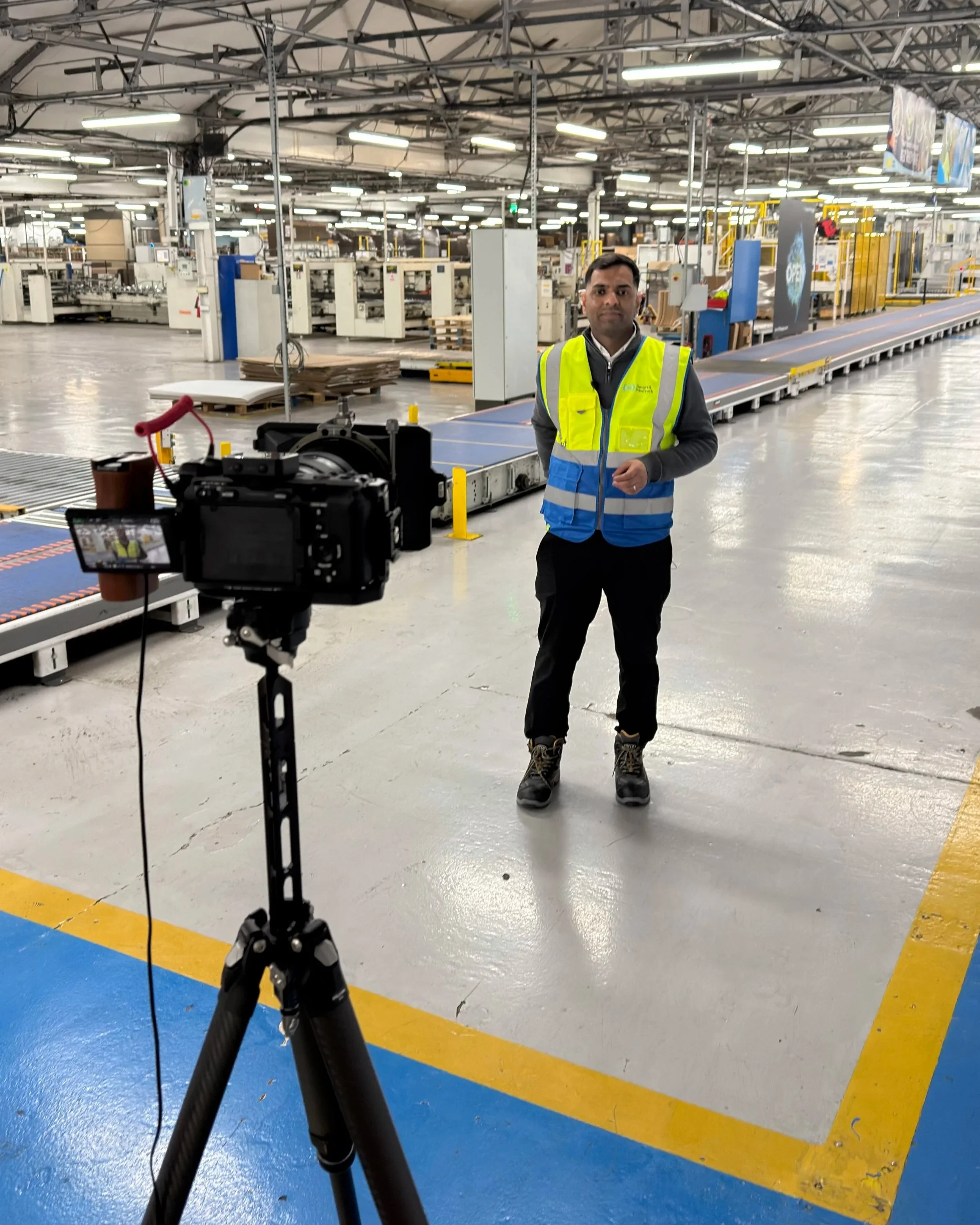 LutherMEB Productions shoot at Smurfit Westrock Tannochside