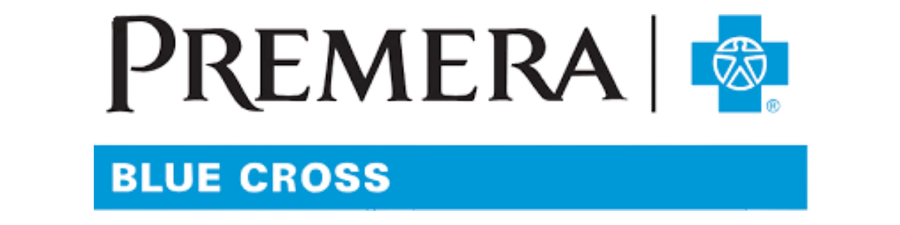 Premiera Blue Cross logo with a blue cross symbol at the top right corner.