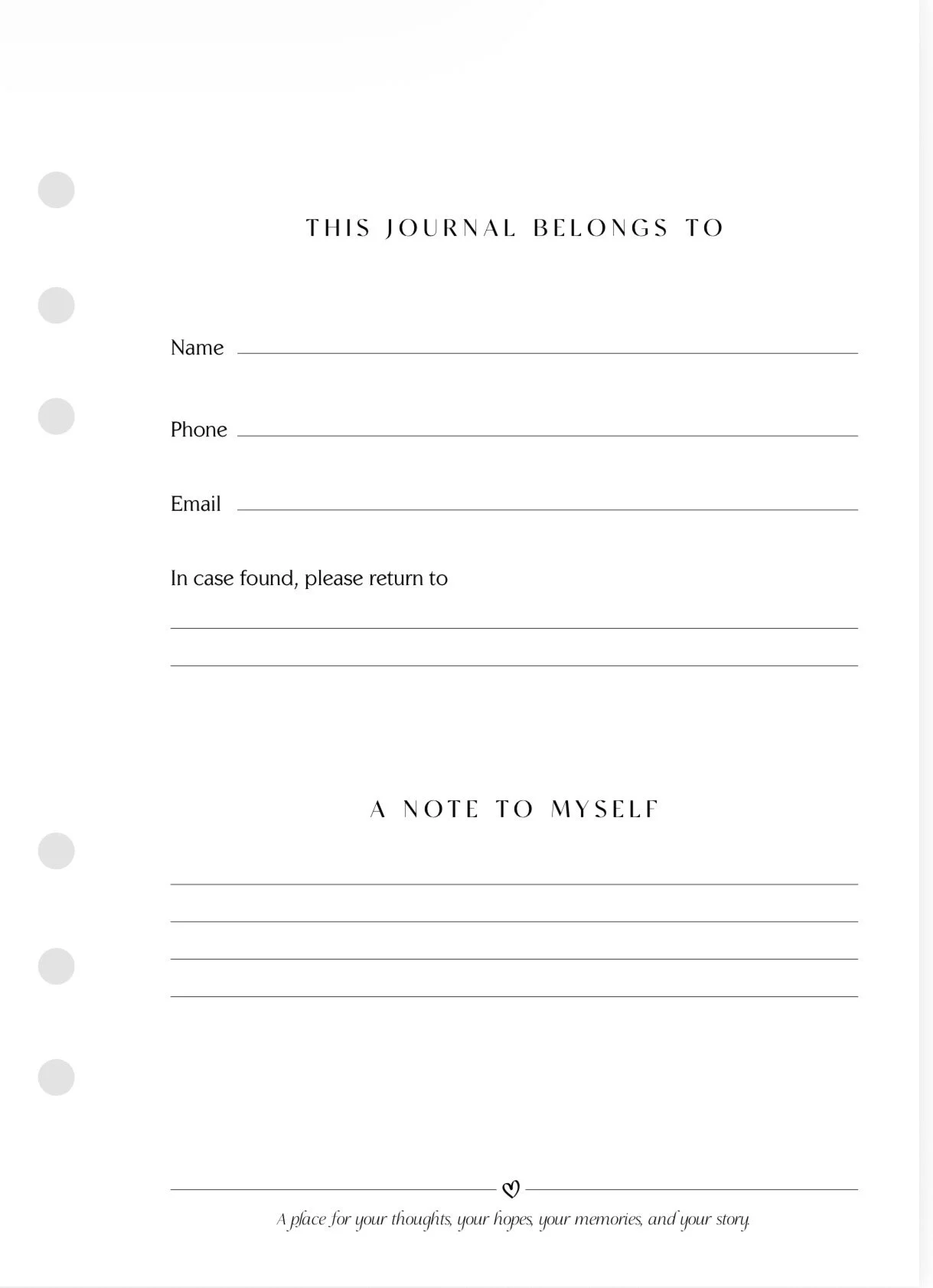 This Journal Belongs To Insert