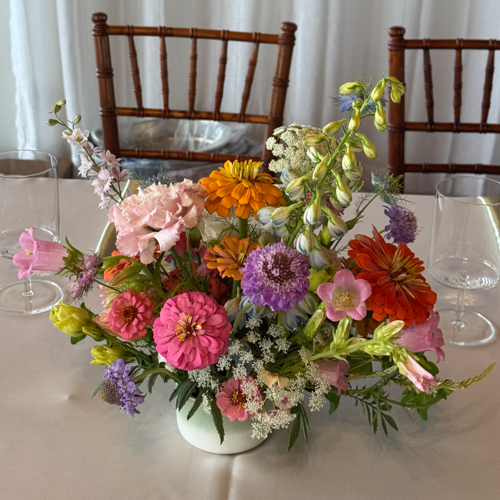 Bright Spring Colored Centerpiece