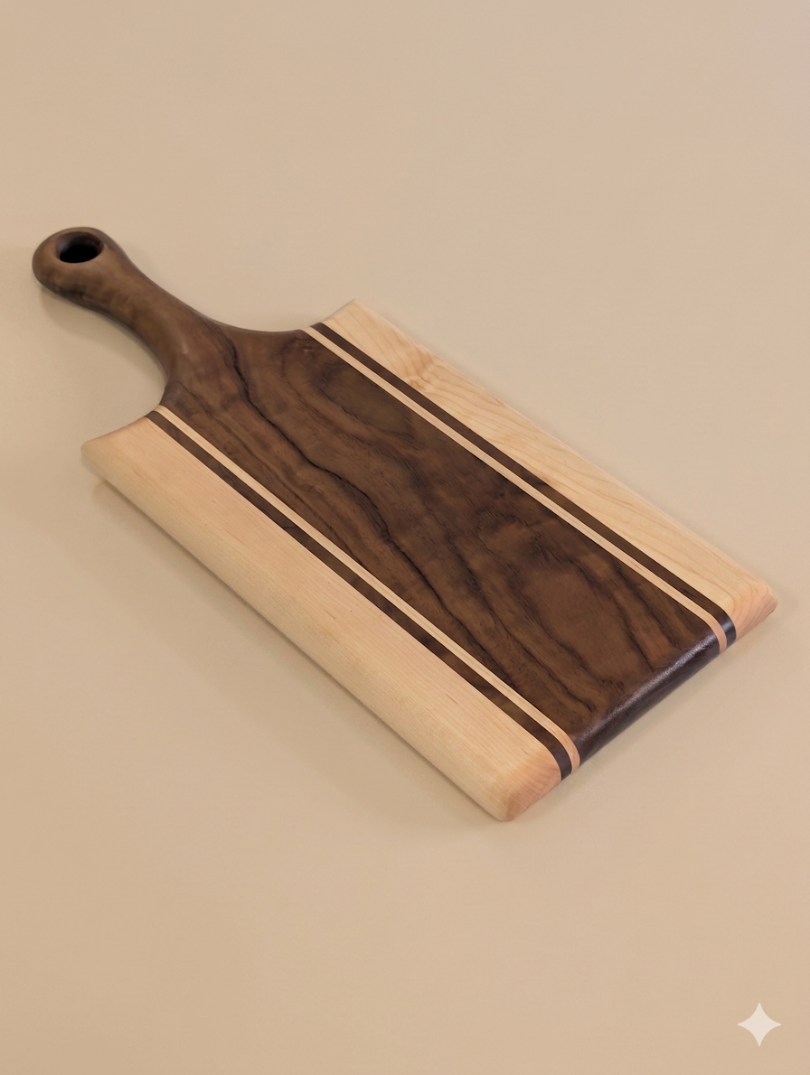 Teak and Maple Charcuterie Board