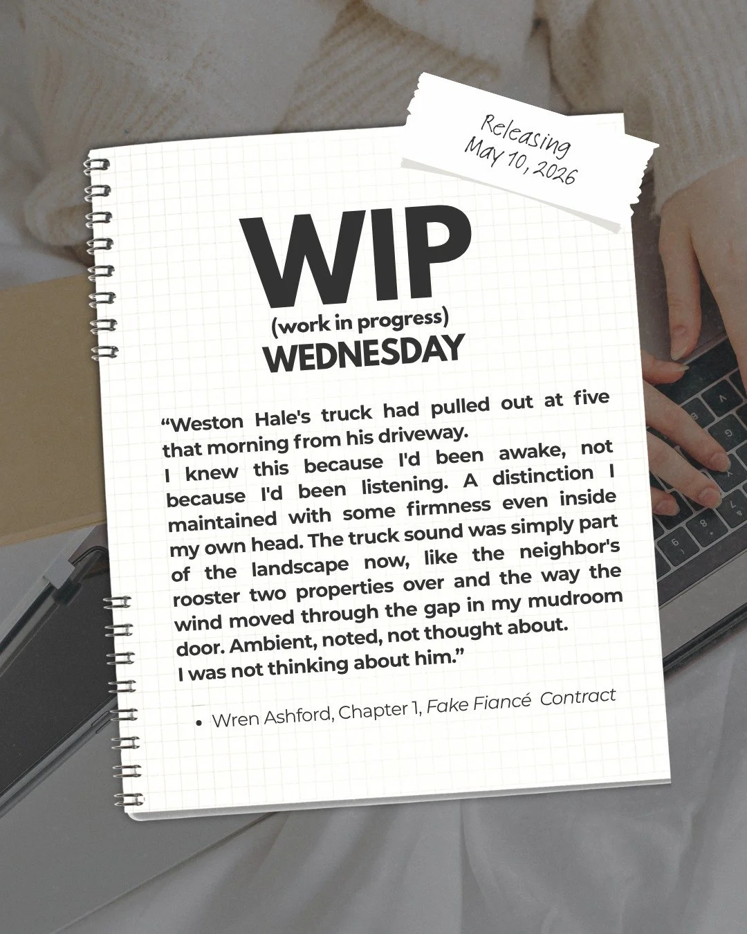 WIP Wednesday 📖

Wren Ashford has a habit of paying attention&mdash;
to routines, to silence, to the things that shouldn&rsquo;t matter&hellip; but somehow do.

Chapter One opens with a quiet morning&hellip;
and the kind of awareness you can&rsquo;t