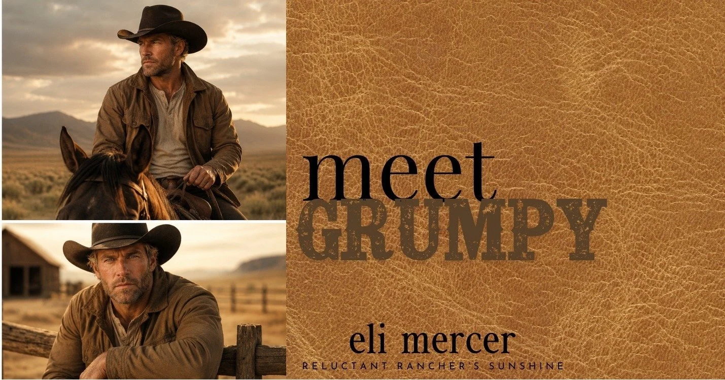 grumpy meets sunshine and Bear Ridge will never be the same 🤠🌸
Eli &amp; Natalie are almost here &mdash; Reluctant Rancher's Sunshine drops Wednesday and I have been WAITING for you to meet these two.
he doesn't do feelings. she doesn't do giving u