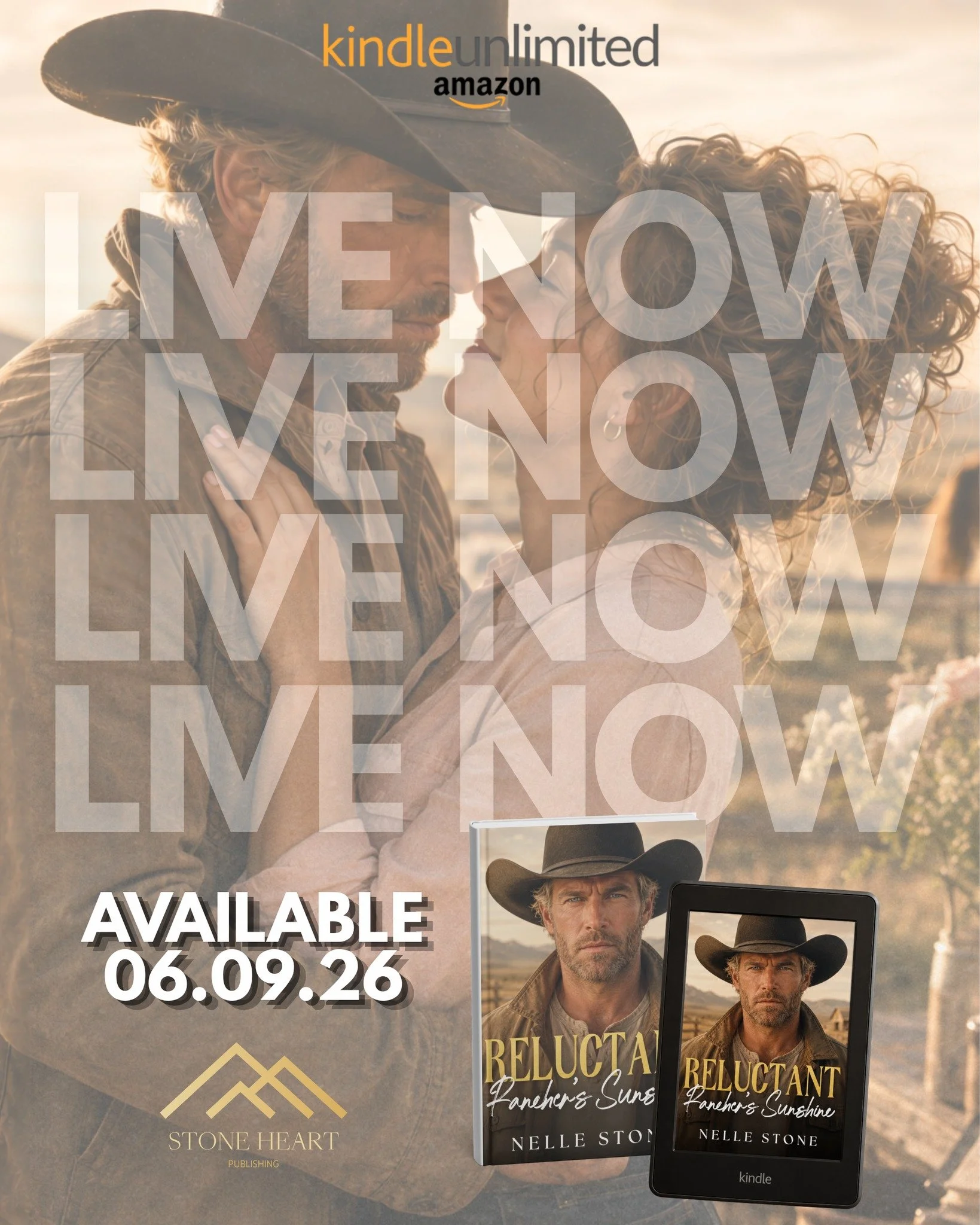 HE'S LIVE AND I'M NOT OKAY 🤠🌸
Eli &amp; Natalie are officially on Amazon and in Kindle Unlimited, and if you've been waiting, today is your day.
Grumpy rancher. Sunshine event planner. Eighteen years between them and a town that wants her gone.
He 