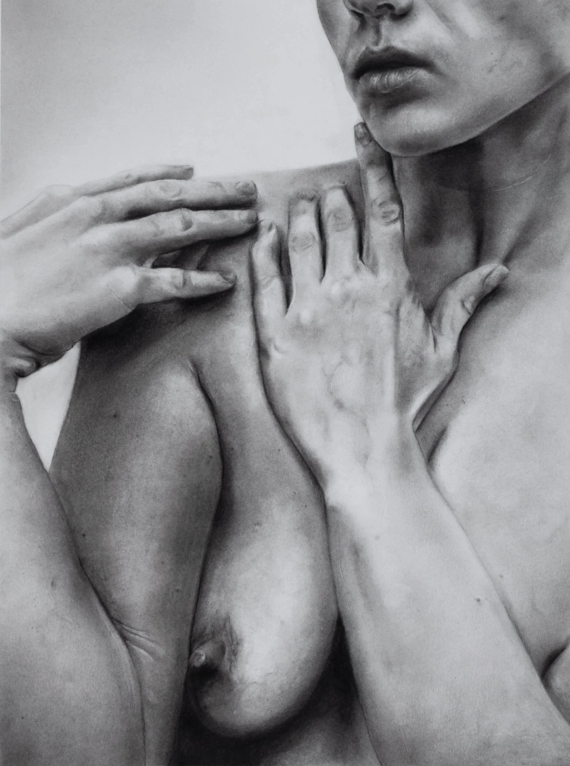 "Where I Return"
Charcoal and Graphite on Paper
18 x 24 in | 2026