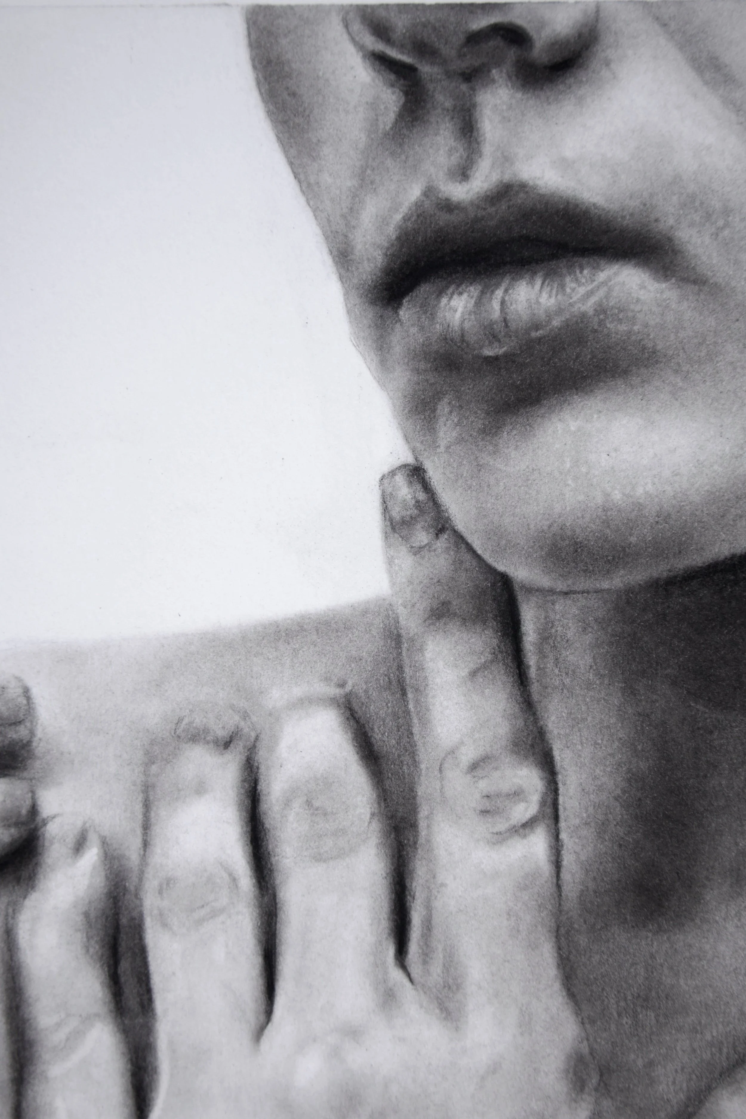 "Where I Return"
Charcoal and Graphite on Paper
18 x 24 in | 2026