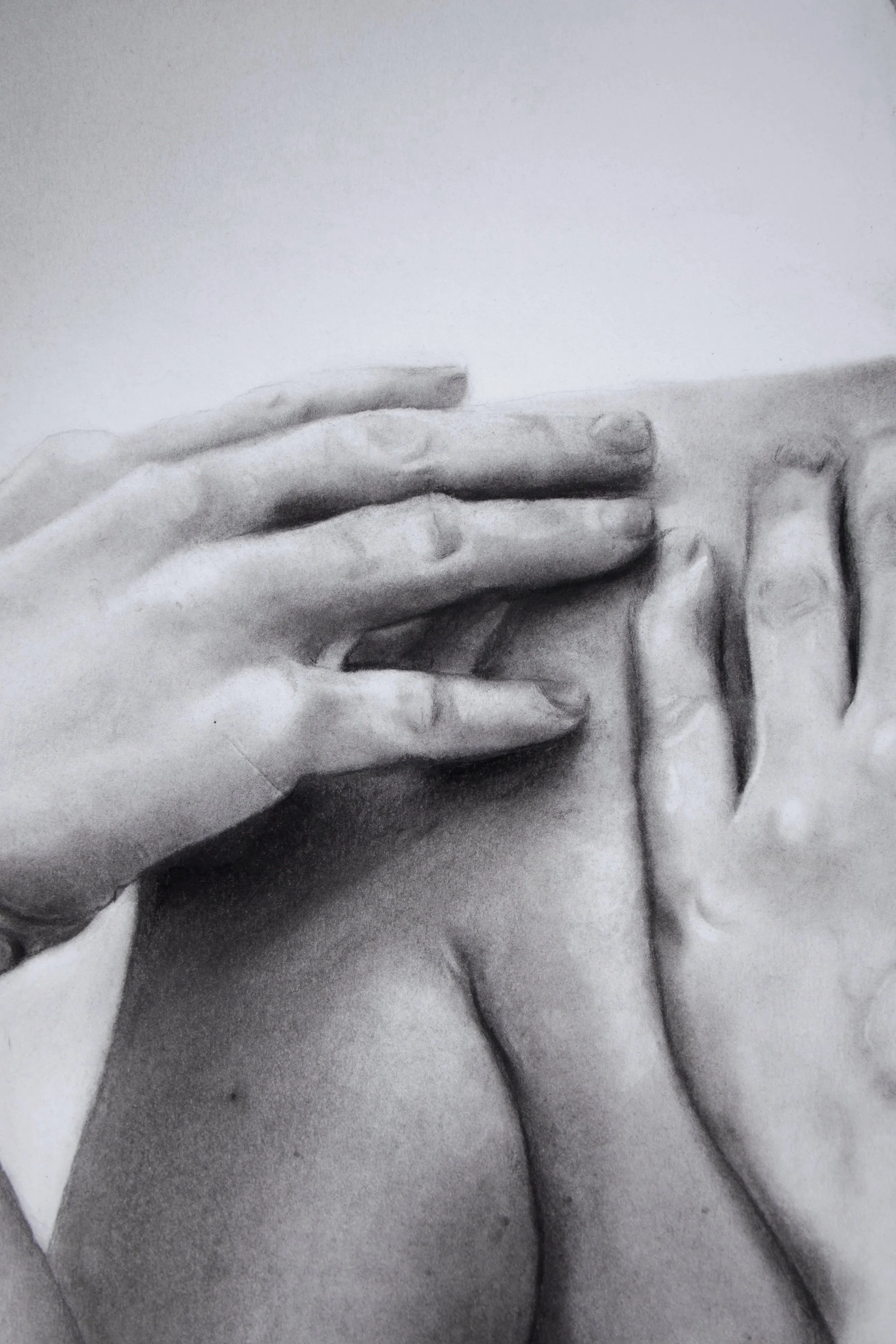 "Where I Return"
Charcoal and Graphite on Paper
18 x 24 in | 2026