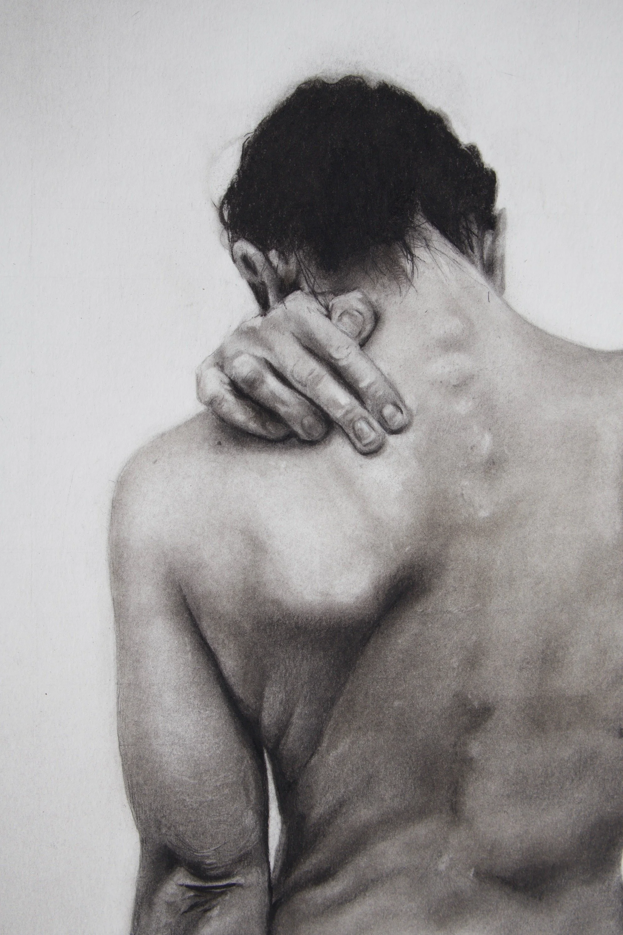 "Aftercare"
Charcoal on Paper
19 x 24 in | 2026