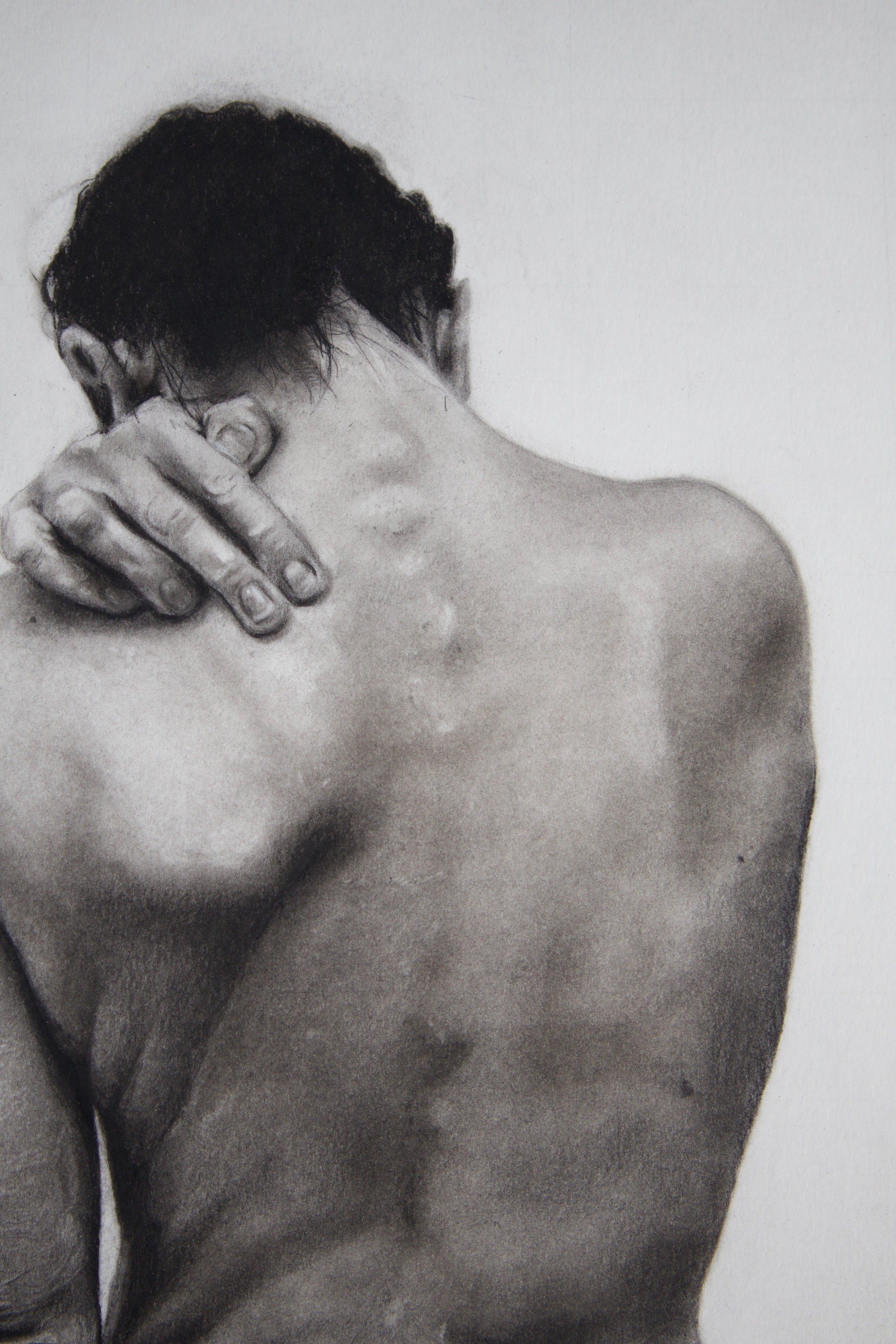 "Aftercare"
Charcoal on Paper
19 x 24 in | 2026