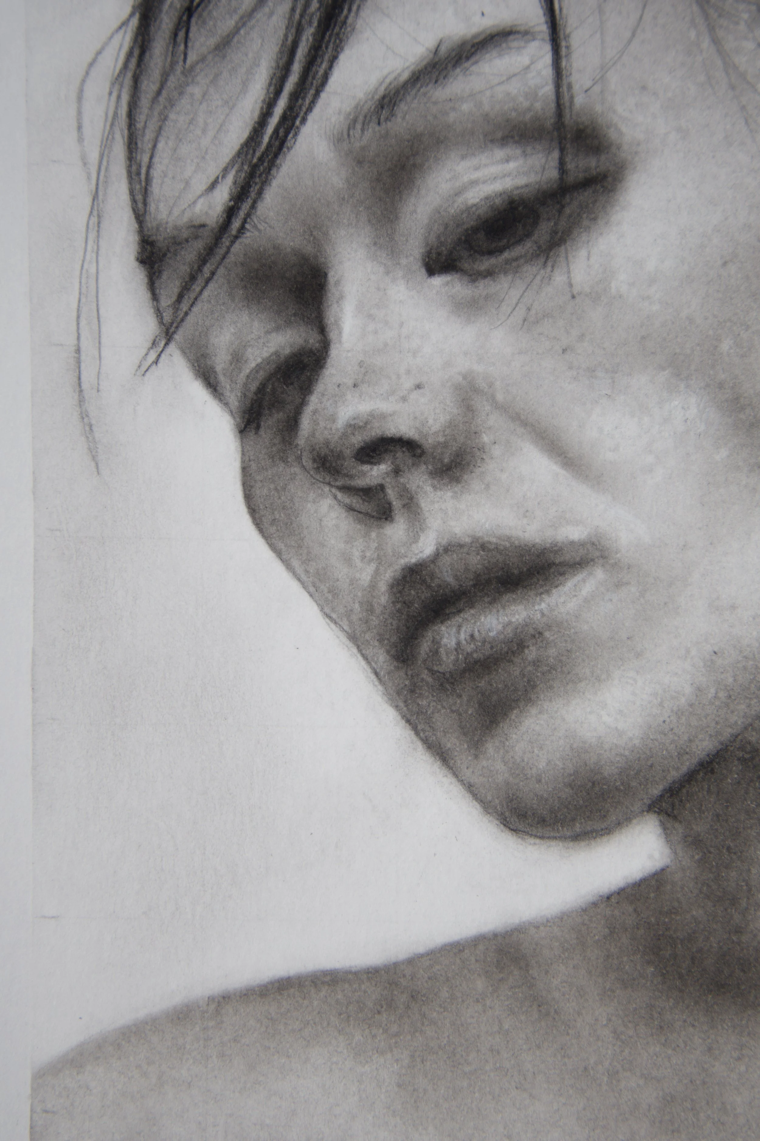 "What Remains Soft"
Charcoal on Paper
9 x 12 in | 2026