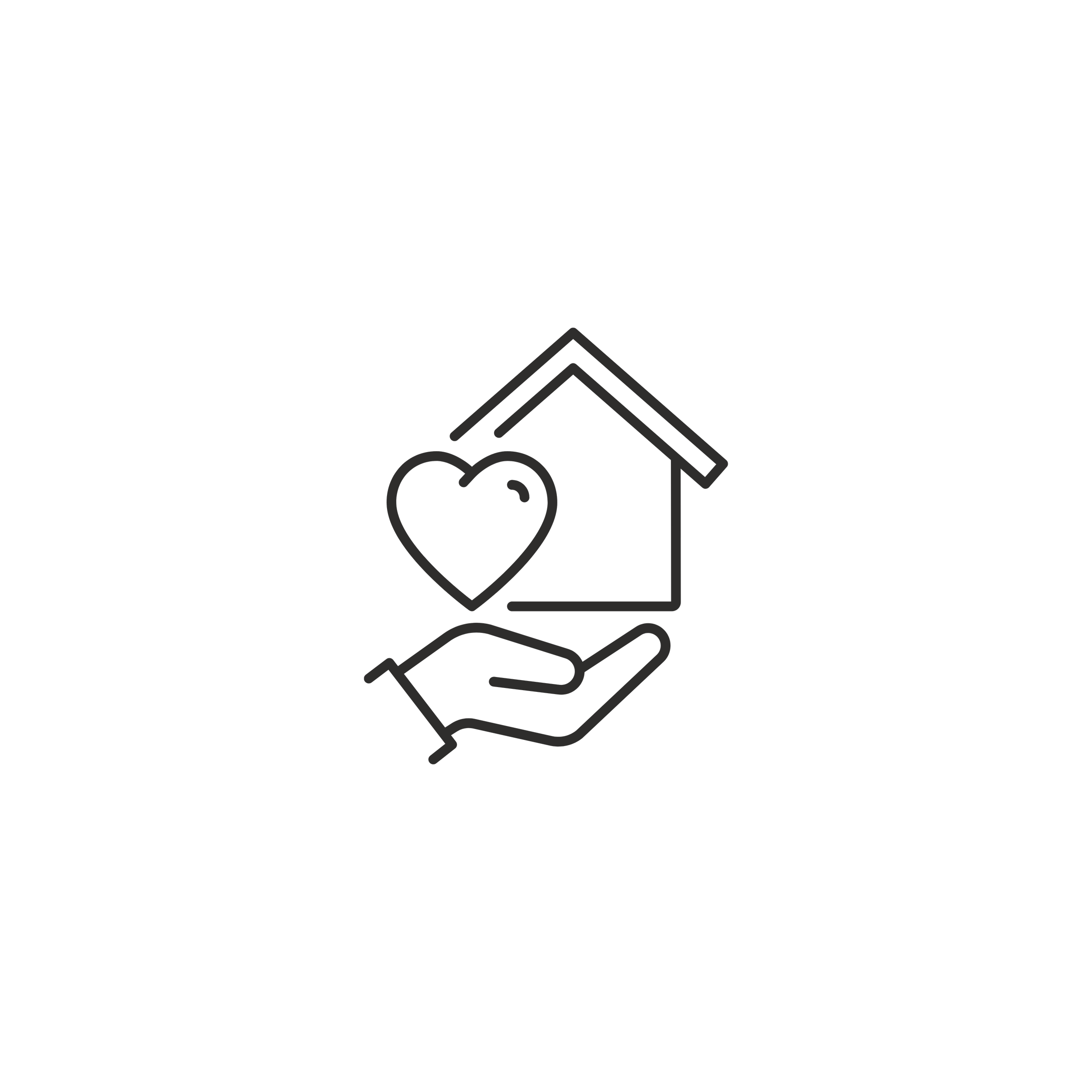 Illustration of a hand holding a mobile phone with a heart icon and arrow pointing upward, implying positive feedback or growth.