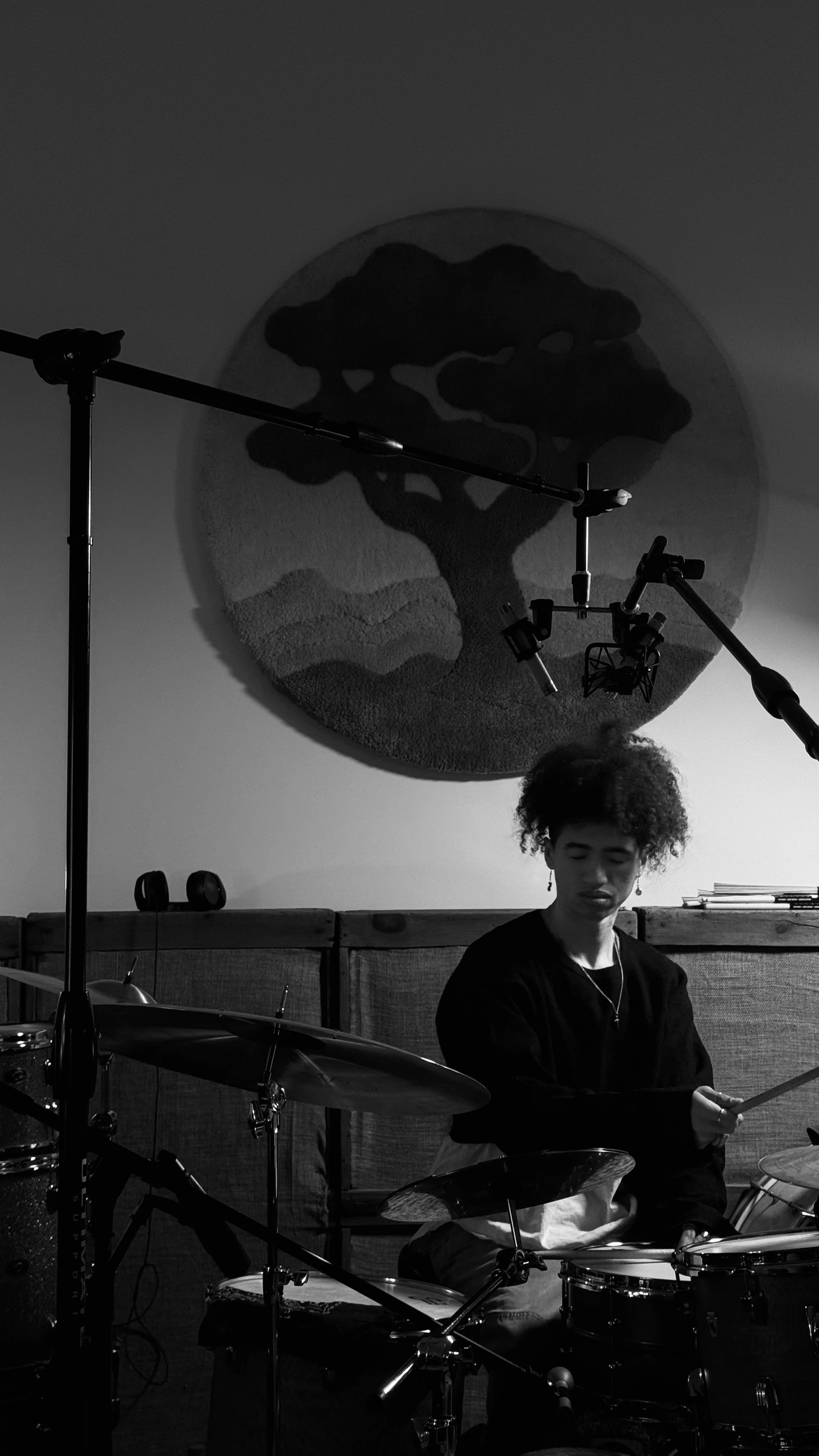 Khulekani Recording at a studio in Connecticut