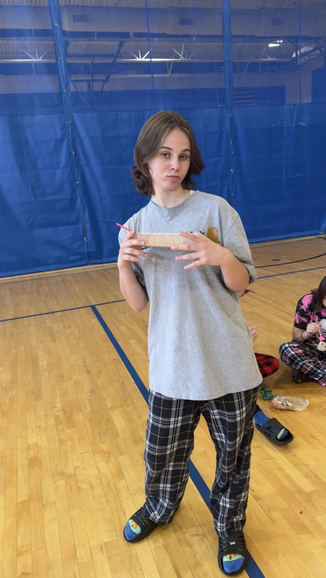 Julia Castellano during one of many events that involve a huge serving of unhealthy food