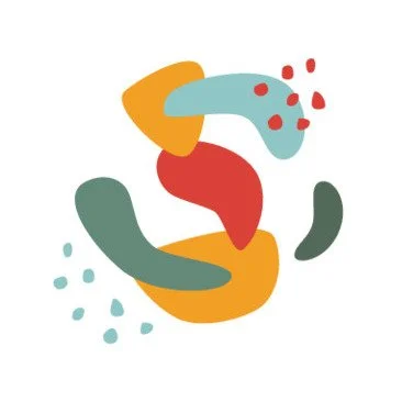 Two hearts overlapping each other, minimalist line drawing