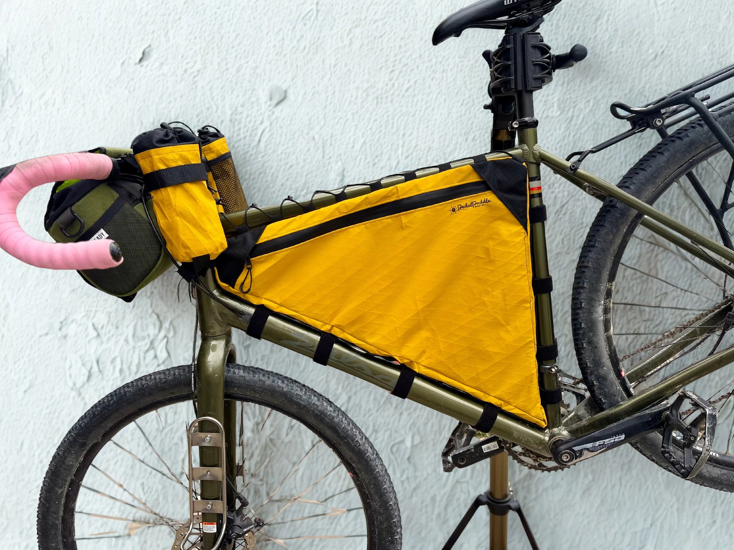 XPac RX30 Golden Rod Custom Frame Bag + 2 Custom Snack Bags