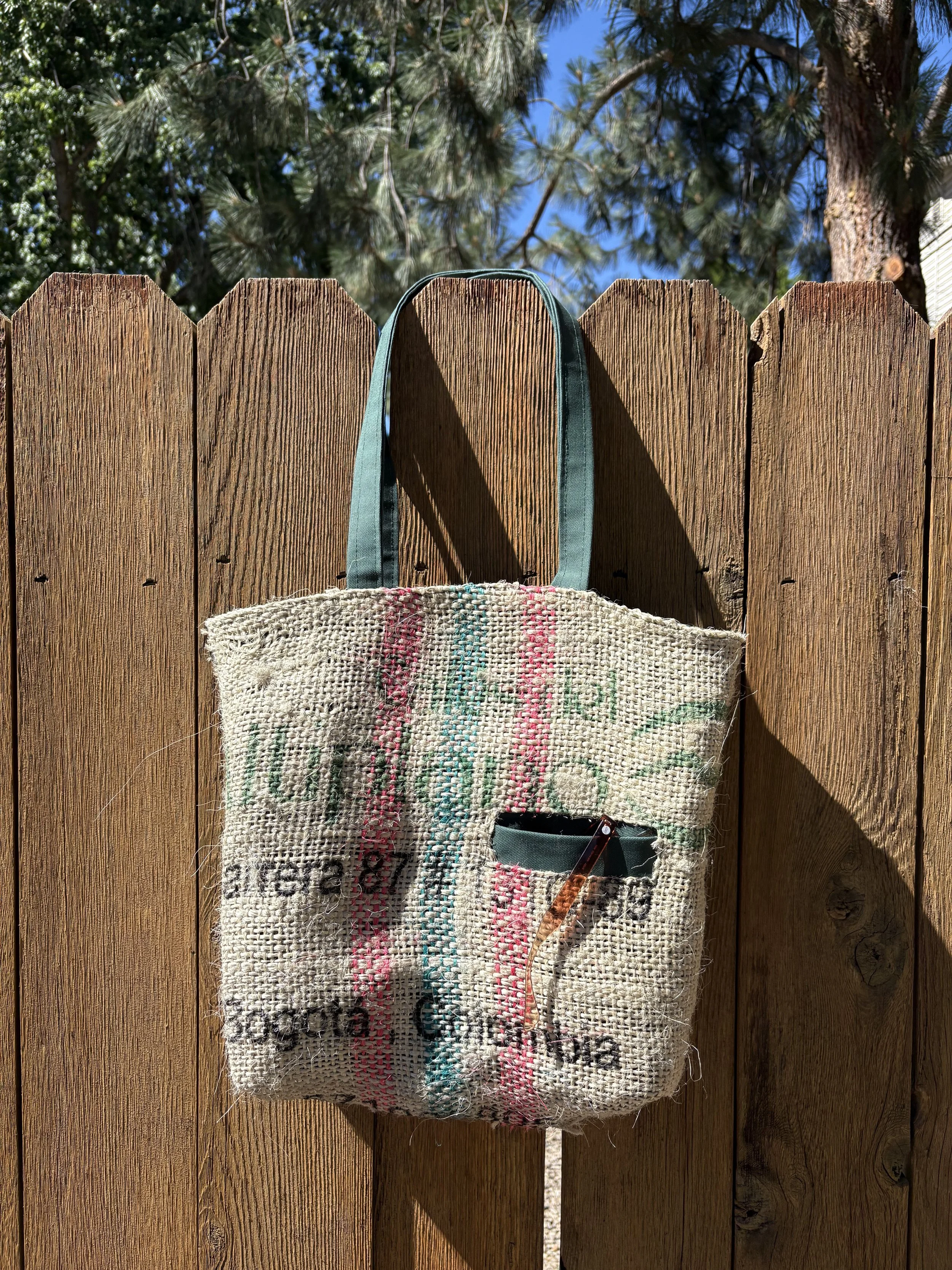 Upcycled Coffee Jute Bag to River Tote