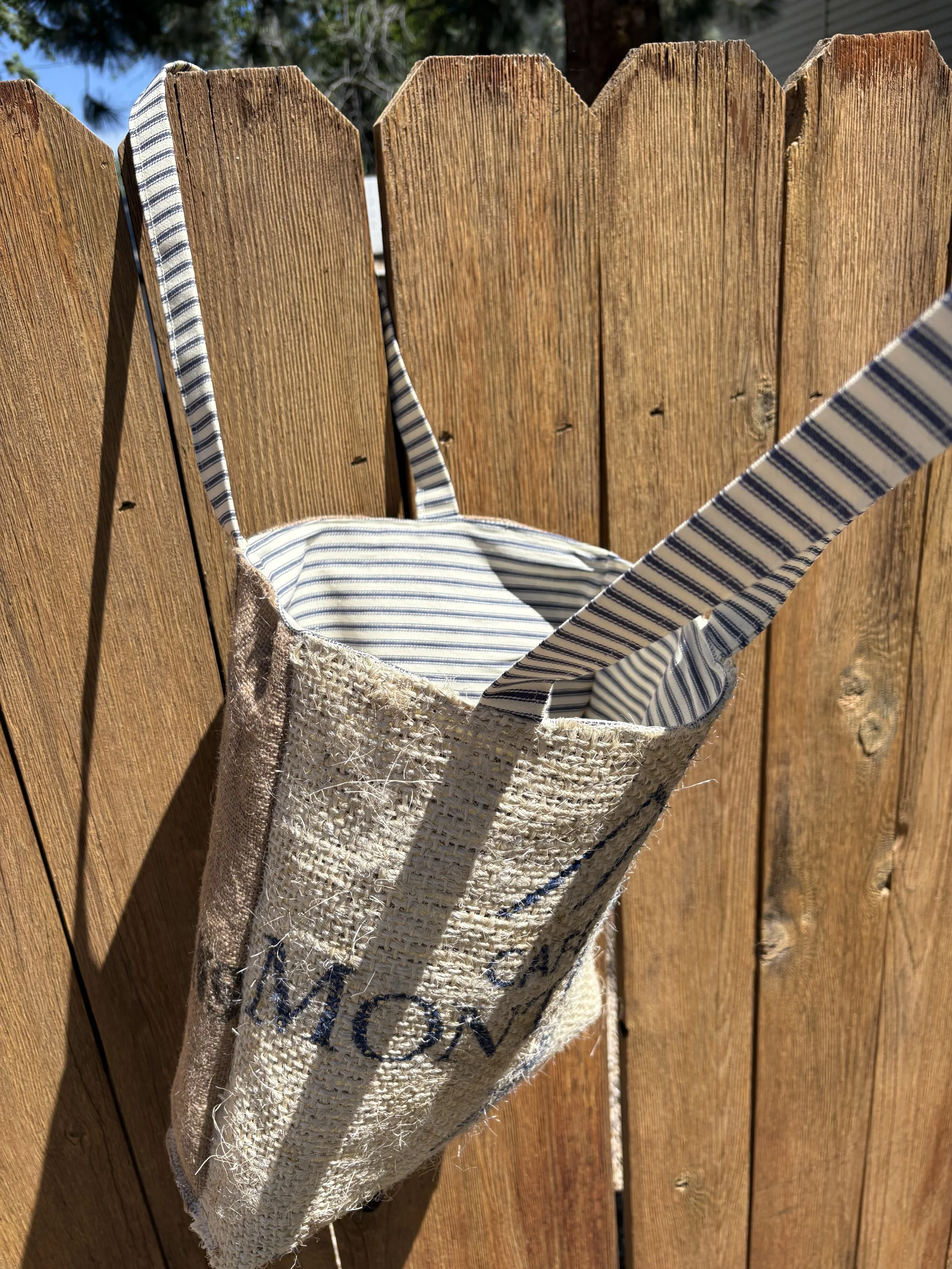 Upcycled Coffee Jute Bag to River Tote