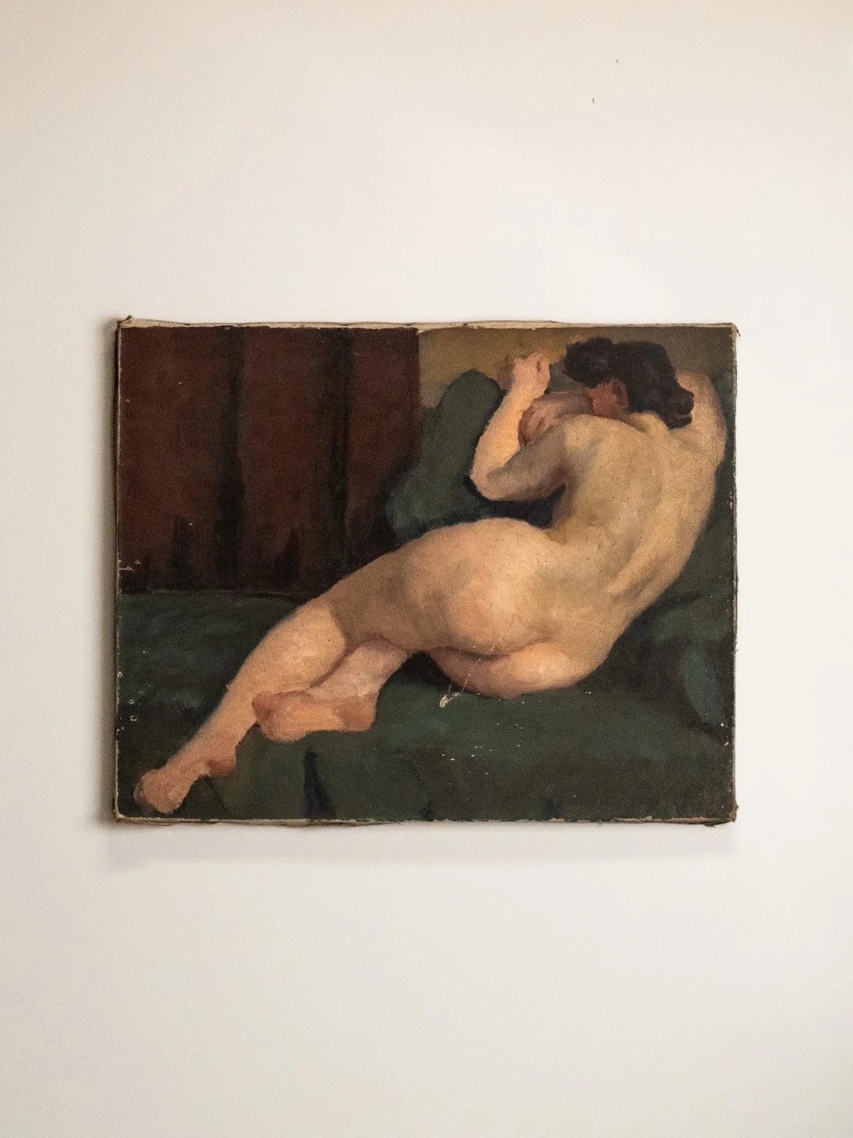 Vintage Nude Oil Painting, attributed to French artist Georges Capon (1890–1980)