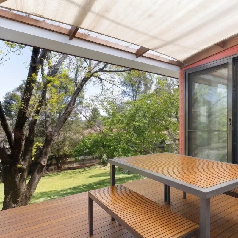 A deck built by Wright building and Carpentry