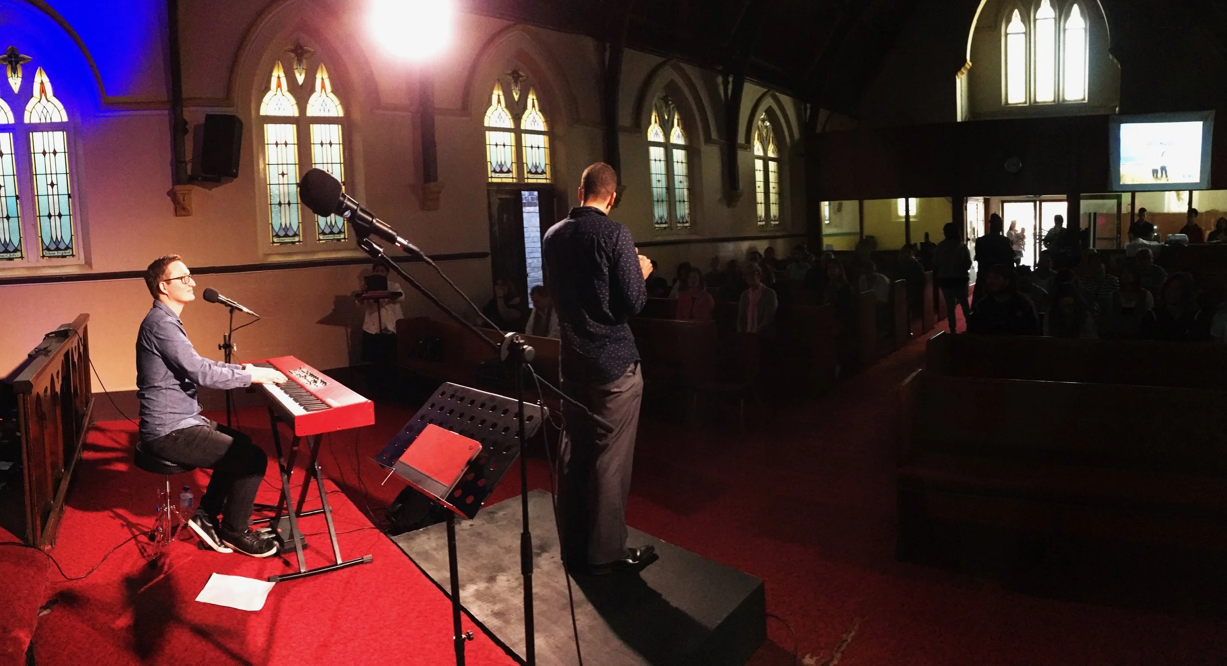 Singing at 'Your Church' in Brisbane, QLD, Australia
