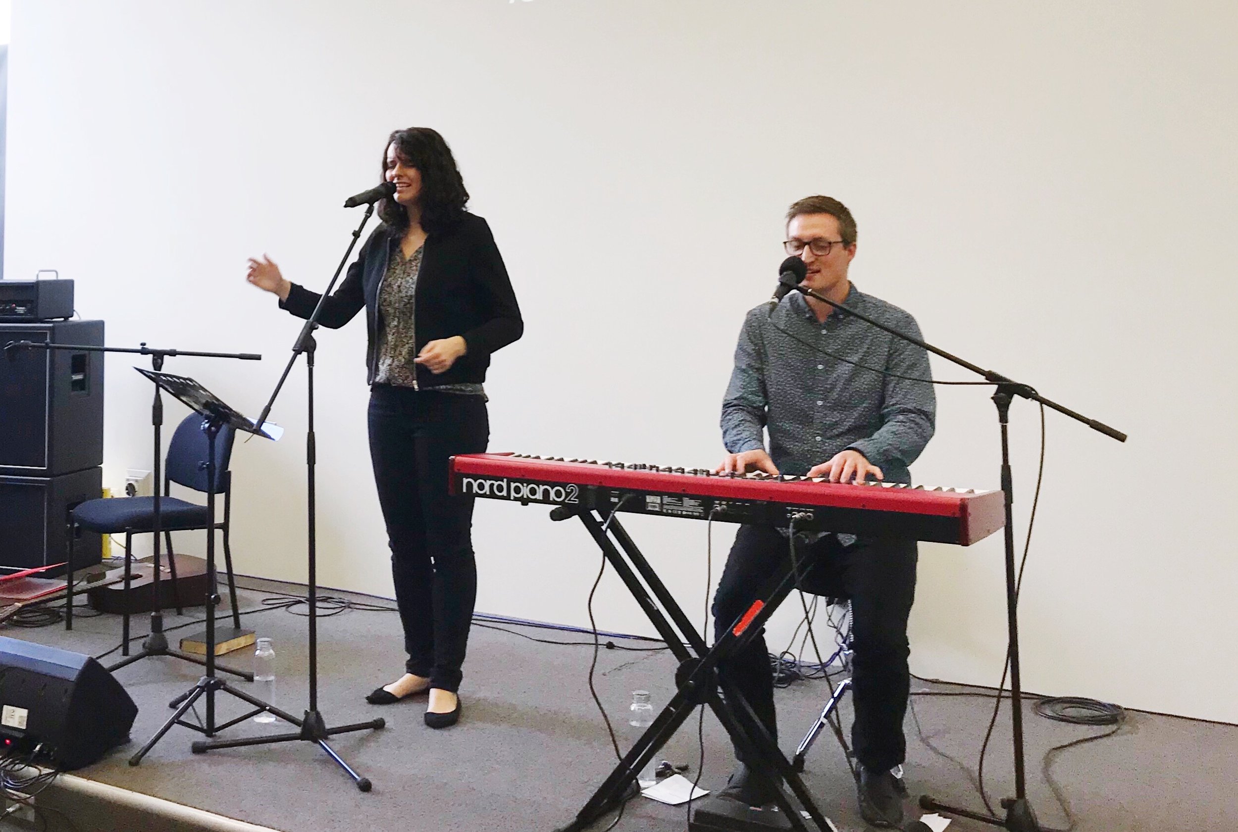 Sharing music at the Salvation Army in Leongatha in Victoria Australia