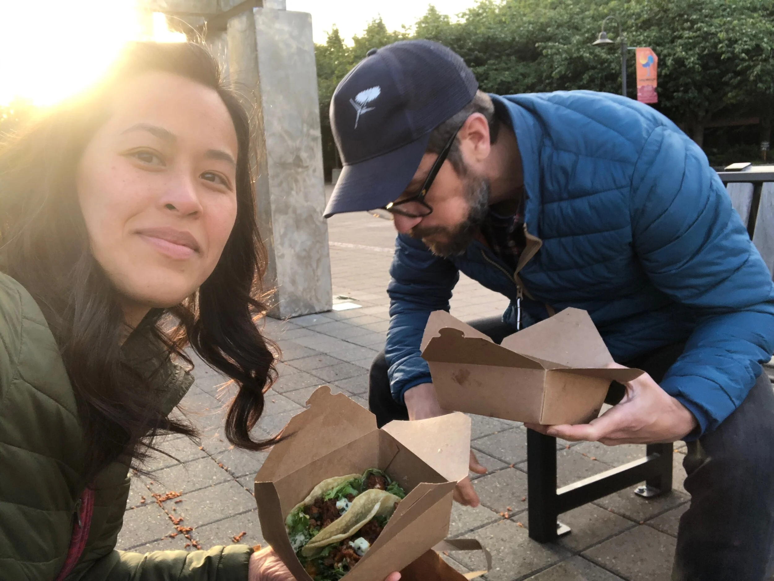 Super tasty tacos on our 14th wedding anniversary.