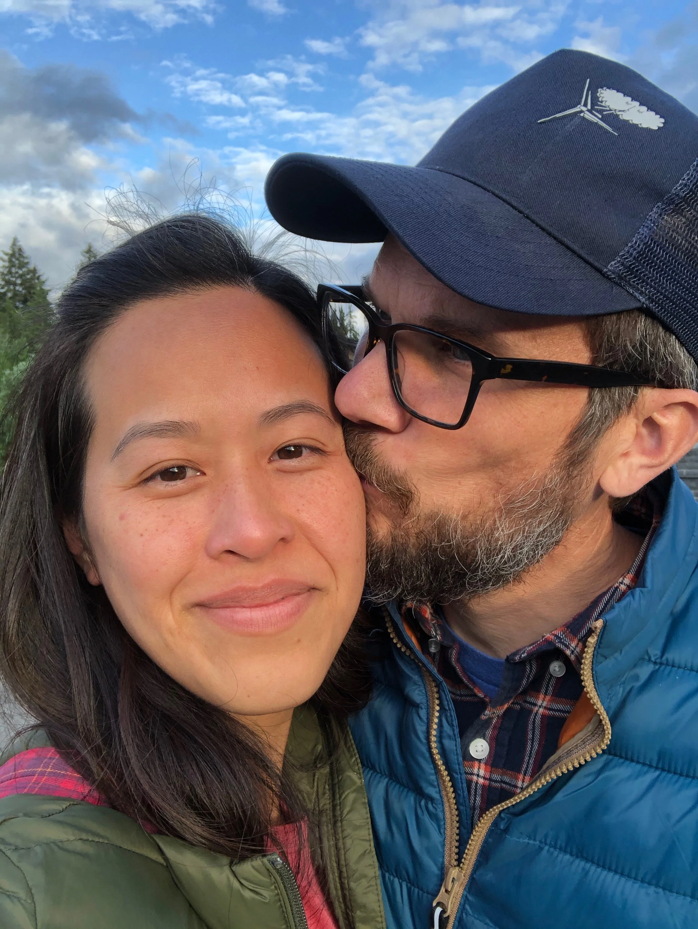 All is well. My eyes are still a little teary, but that’s a genuine smile and a tender “I love you” kiss. May 21, 2020.