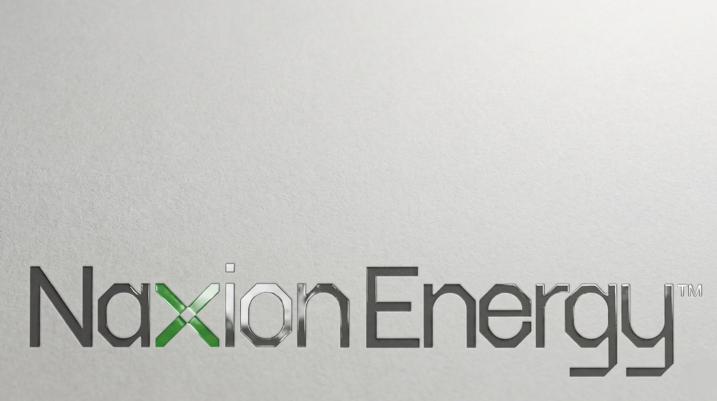 Close-up of the NuXpo Energy logo on a white background.