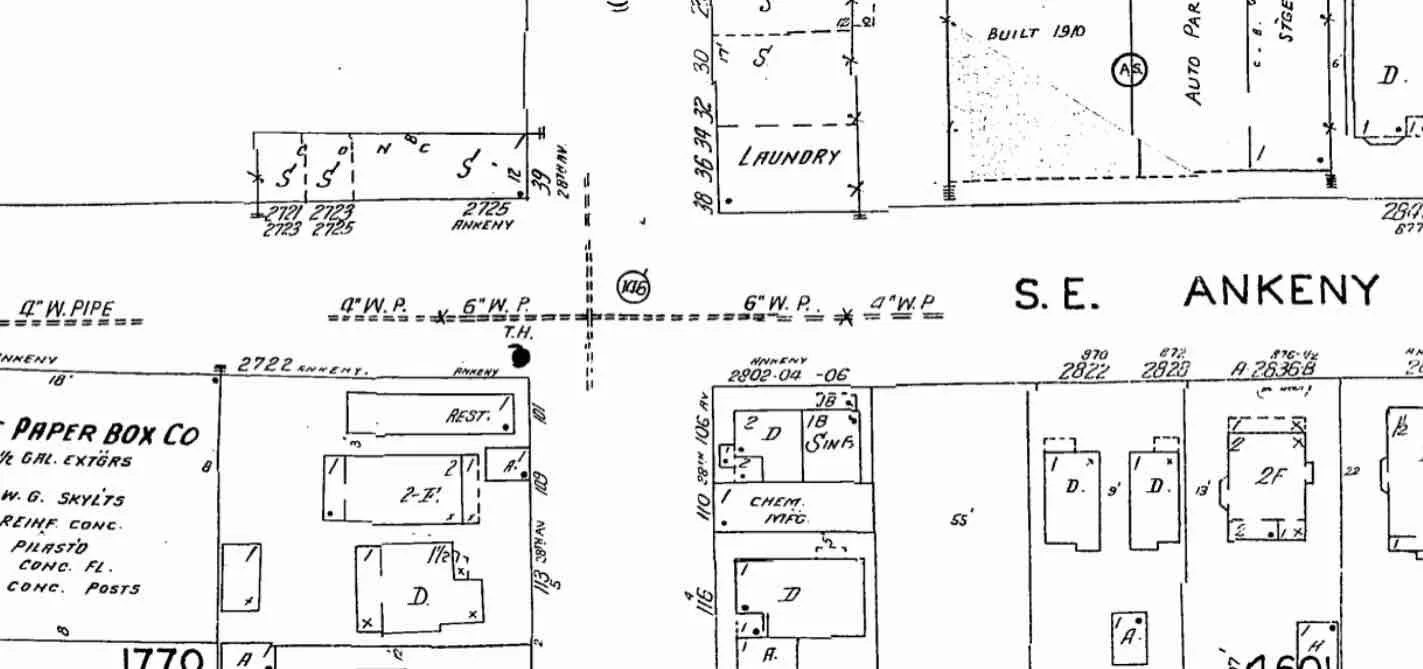 Sanborn map detail