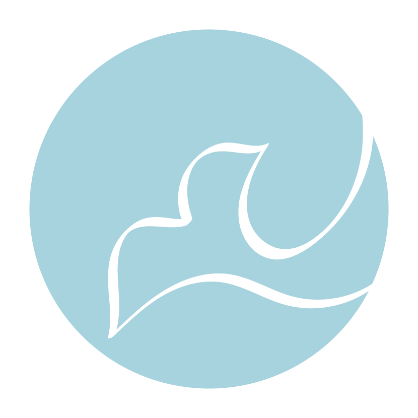 Geometric drawing of an outline square with sections divided by vertical, horizontal, and half circle lines.