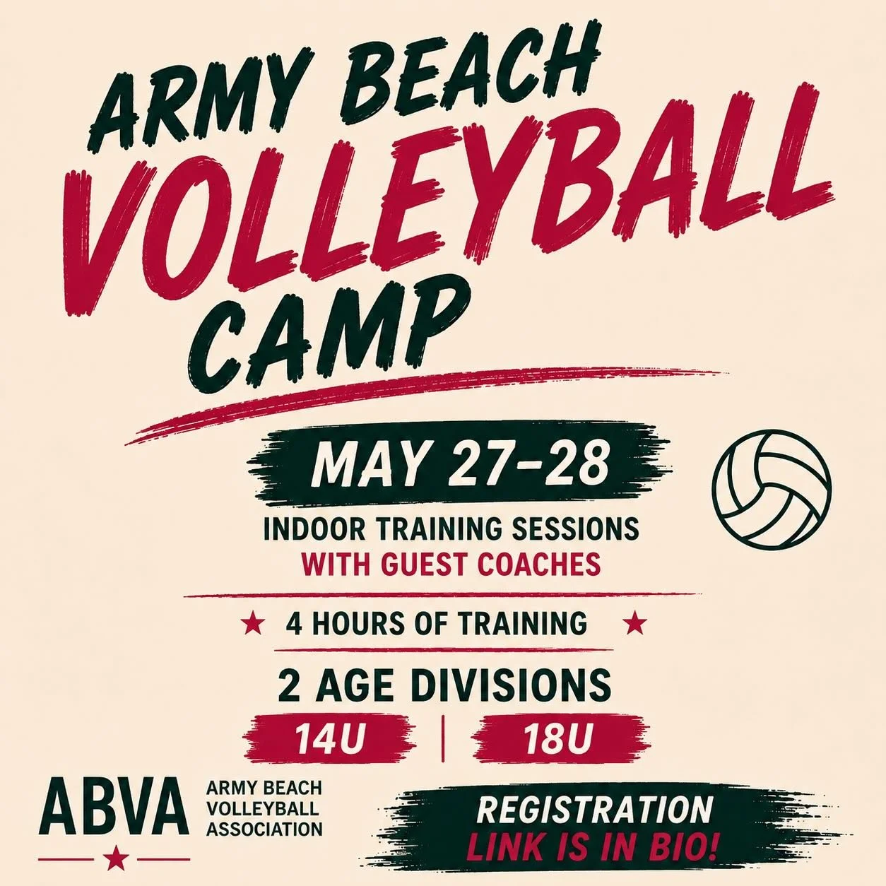 ABVA is launching by bringing up two awesome coaches to run training sessions with Yukon Athletes. 

Follow the Sport Lomo link in our bio to register. 

2 sessions 14U (4:00-6:00) &amp; 18U (6:00-8:00) at FHC. Targeted coaching to support your devel