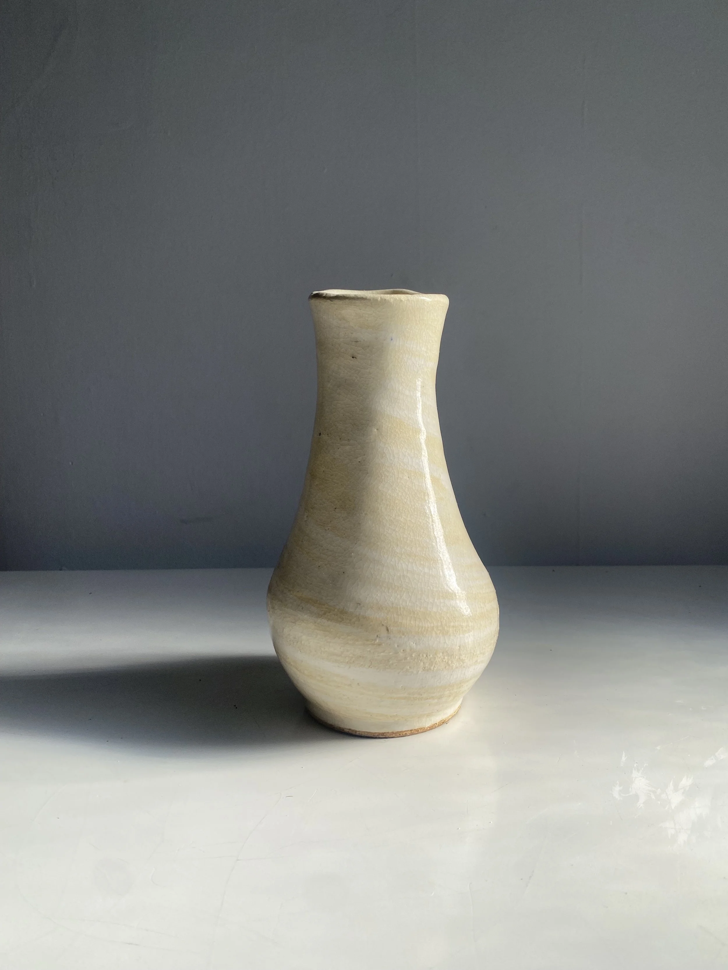 Calico studio pottery vase