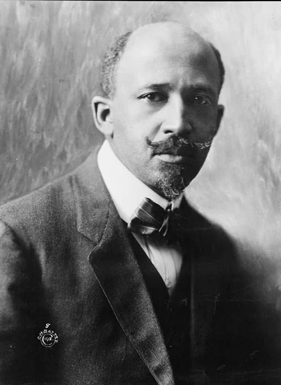 Black and white portrait of W.E.B. Du Bois from 1918