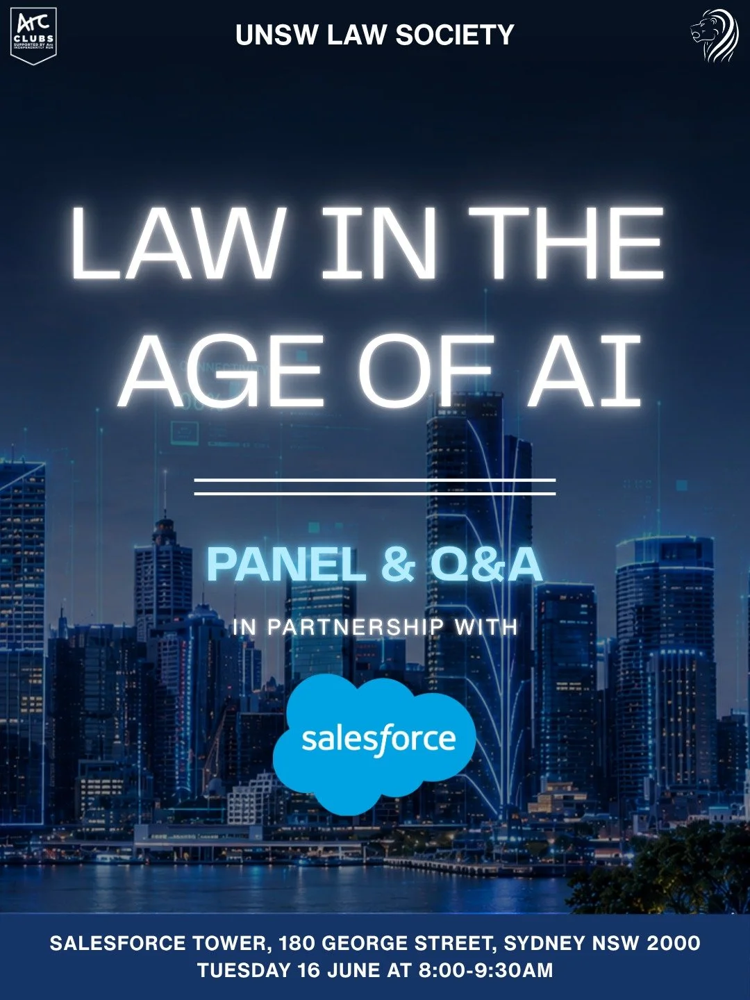 ⭐️ 𝗟𝗔𝗪 𝗜𝗡 𝗧𝗛𝗘 𝗔𝗚𝗘 𝗢𝗙 𝗔𝗜: 𝗣𝗔𝗡𝗘𝗟 &amp; 𝗤&amp;𝗔 ⭐️

The legal profession is changing, and faster than most realise.

From legal research and drafting to decision making itself, artificial intelligence is already reshaping how law i