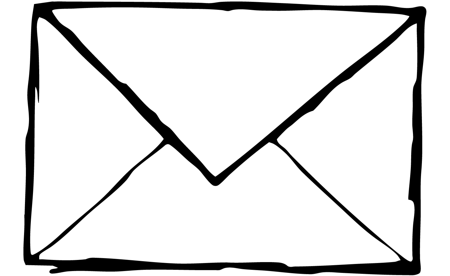 Visualisierung Zeichnung von einem Brief in Fineliner Art.