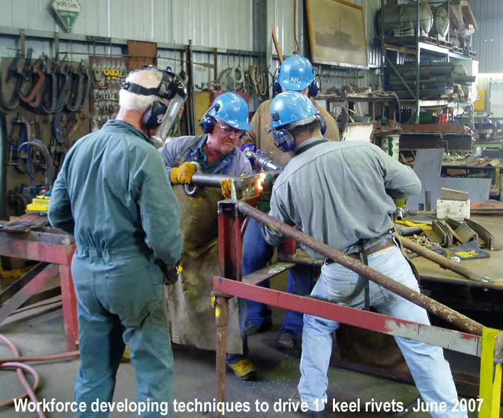 JO-Rivet-school-practising-for-1-inch-keel-rivets-1-Jun2007.jpg