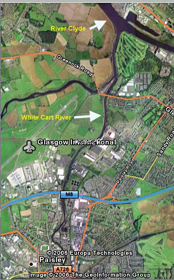 Aerial view of the area.