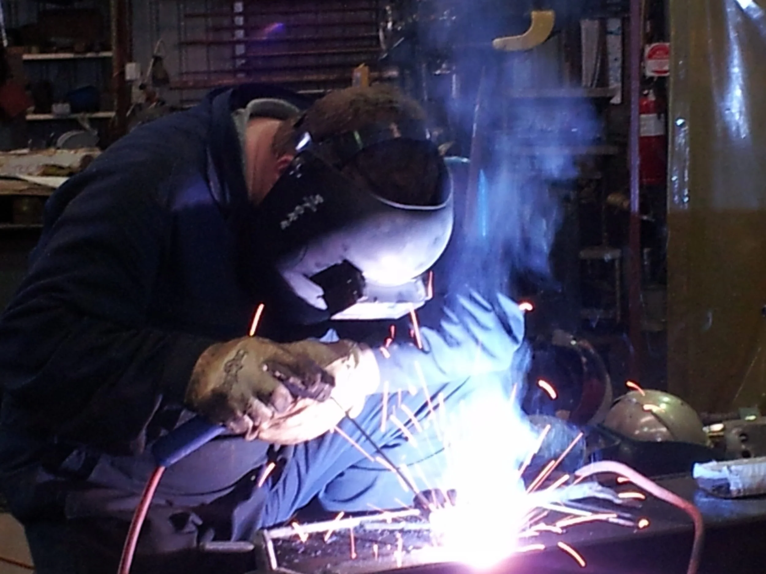 Tadano crane – welded repairs underway