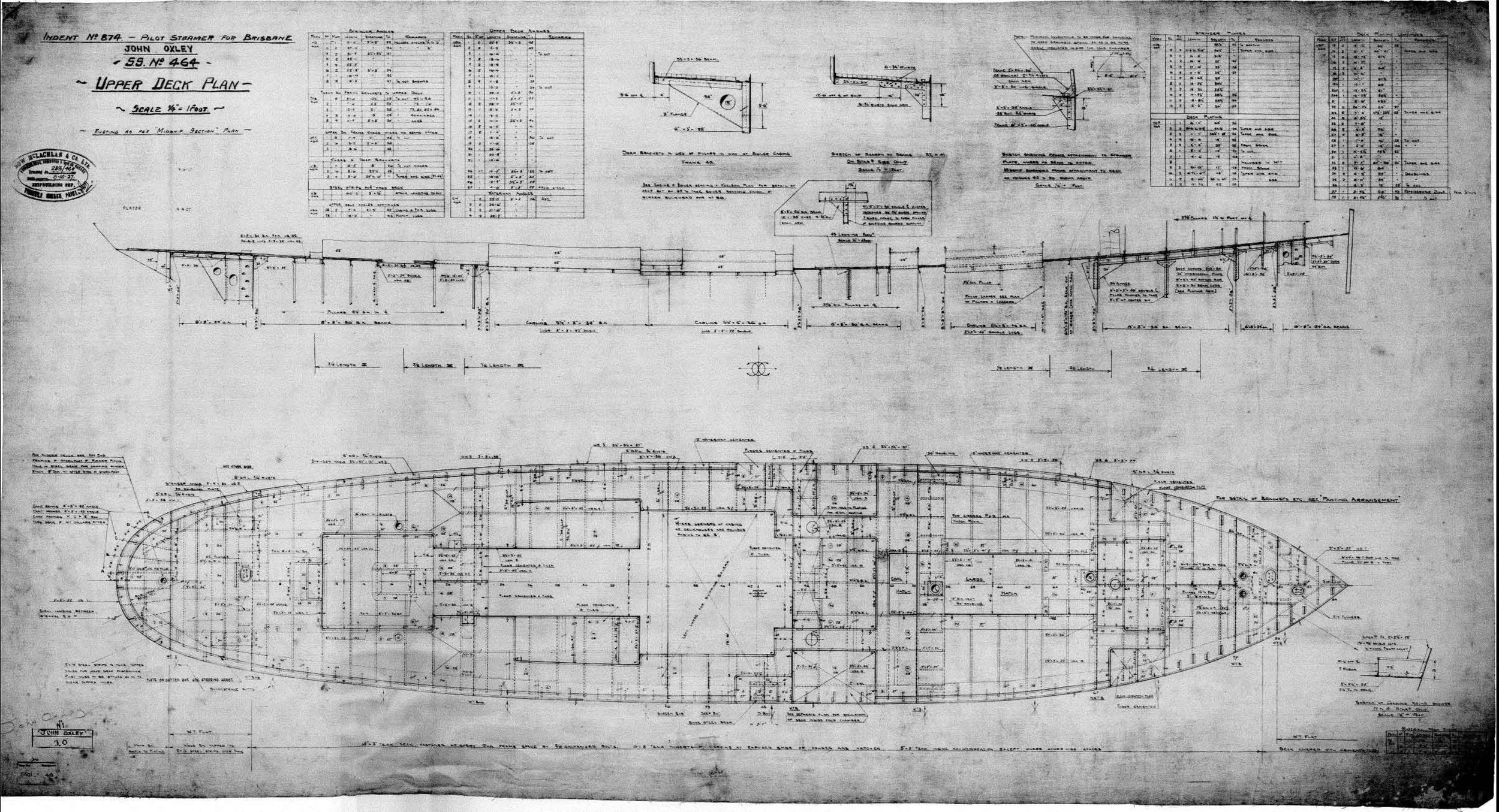 238/464 – Upper deck plan