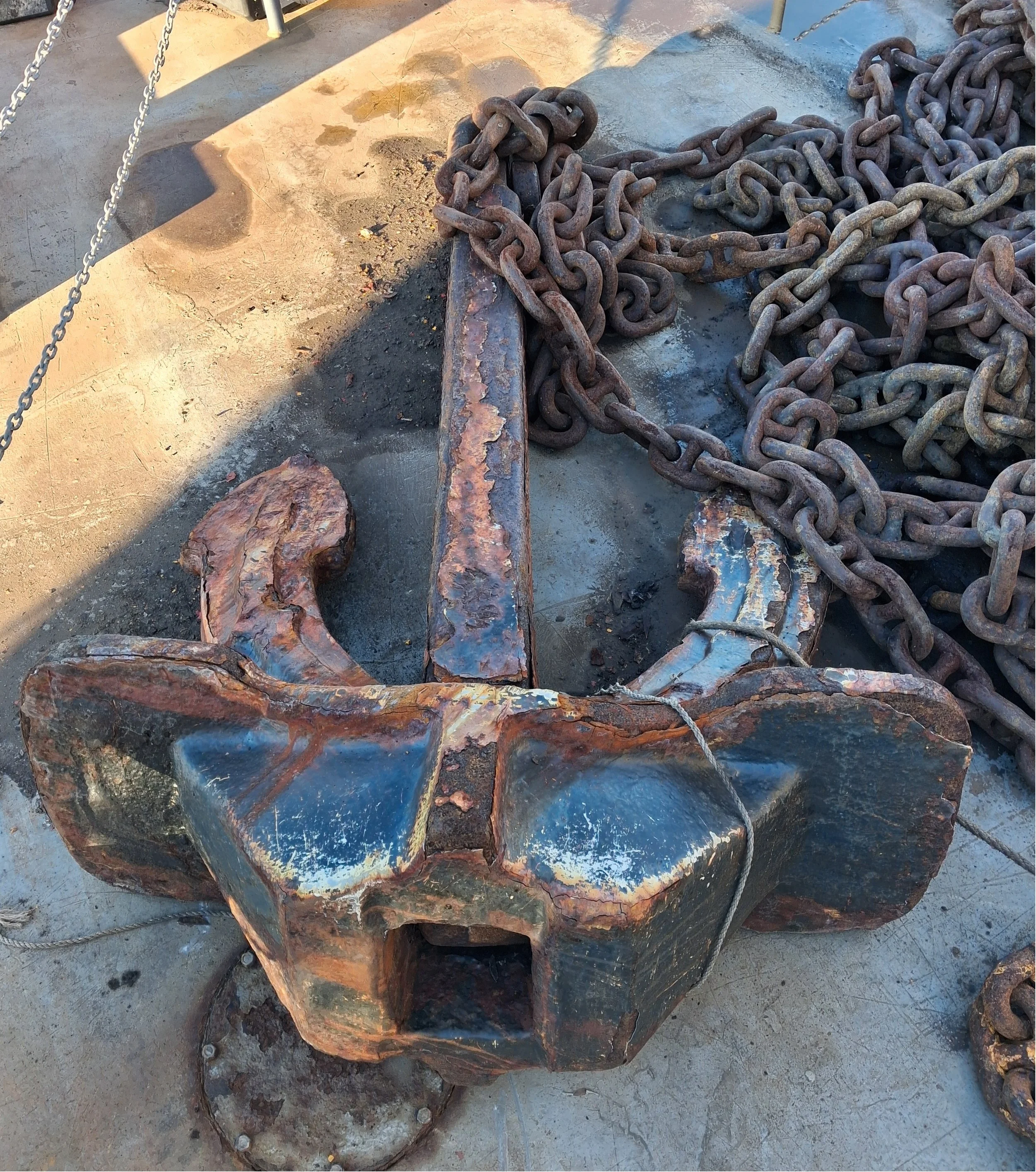 Anchor and chain