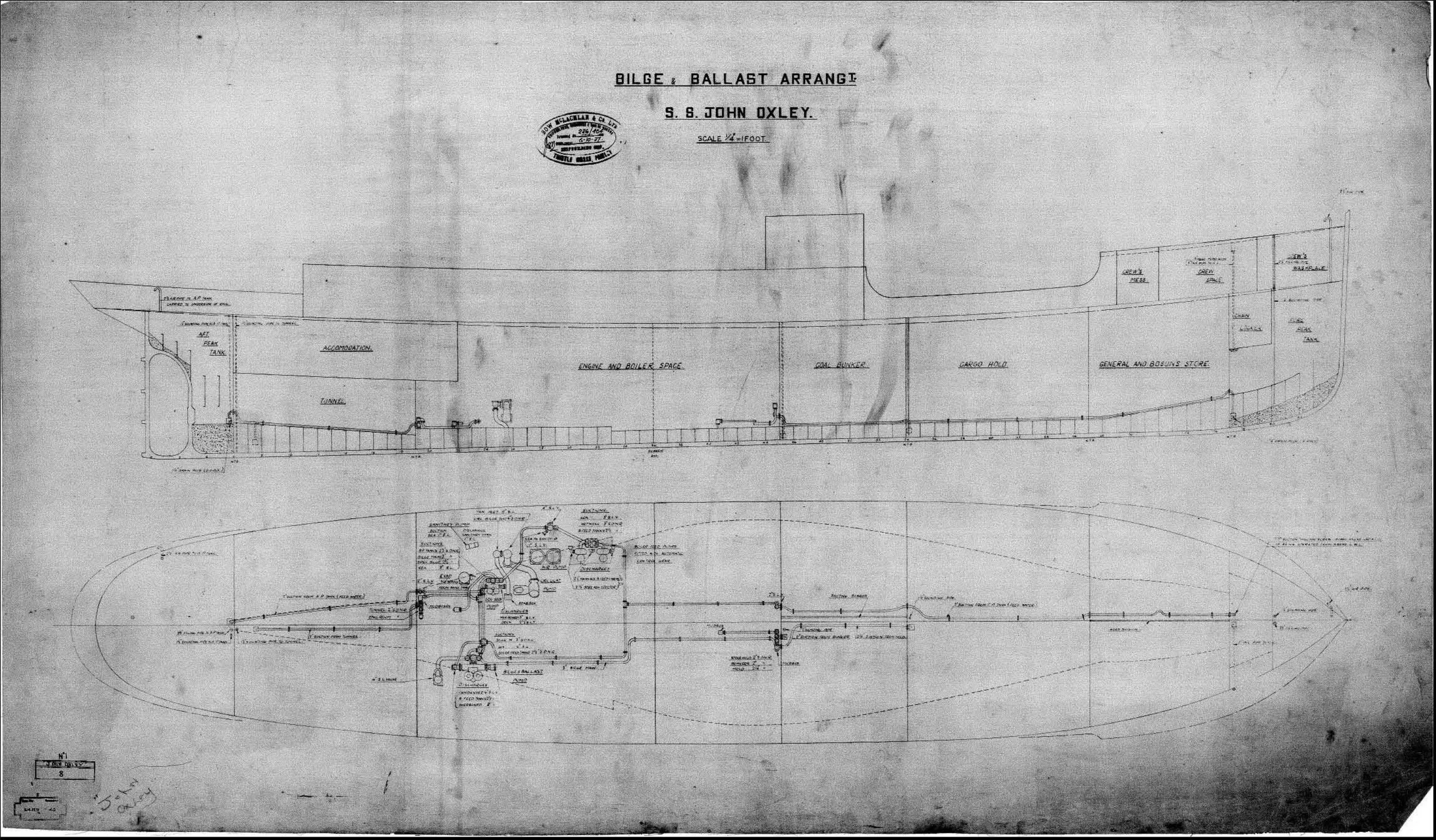 226/464 – Bilge and ballast arrangement