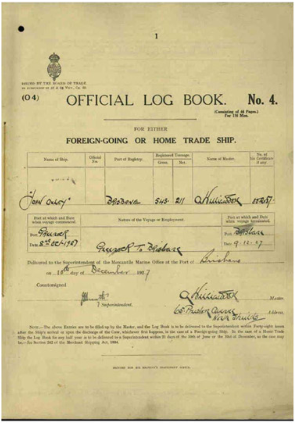 John Oxley log book page 1.png