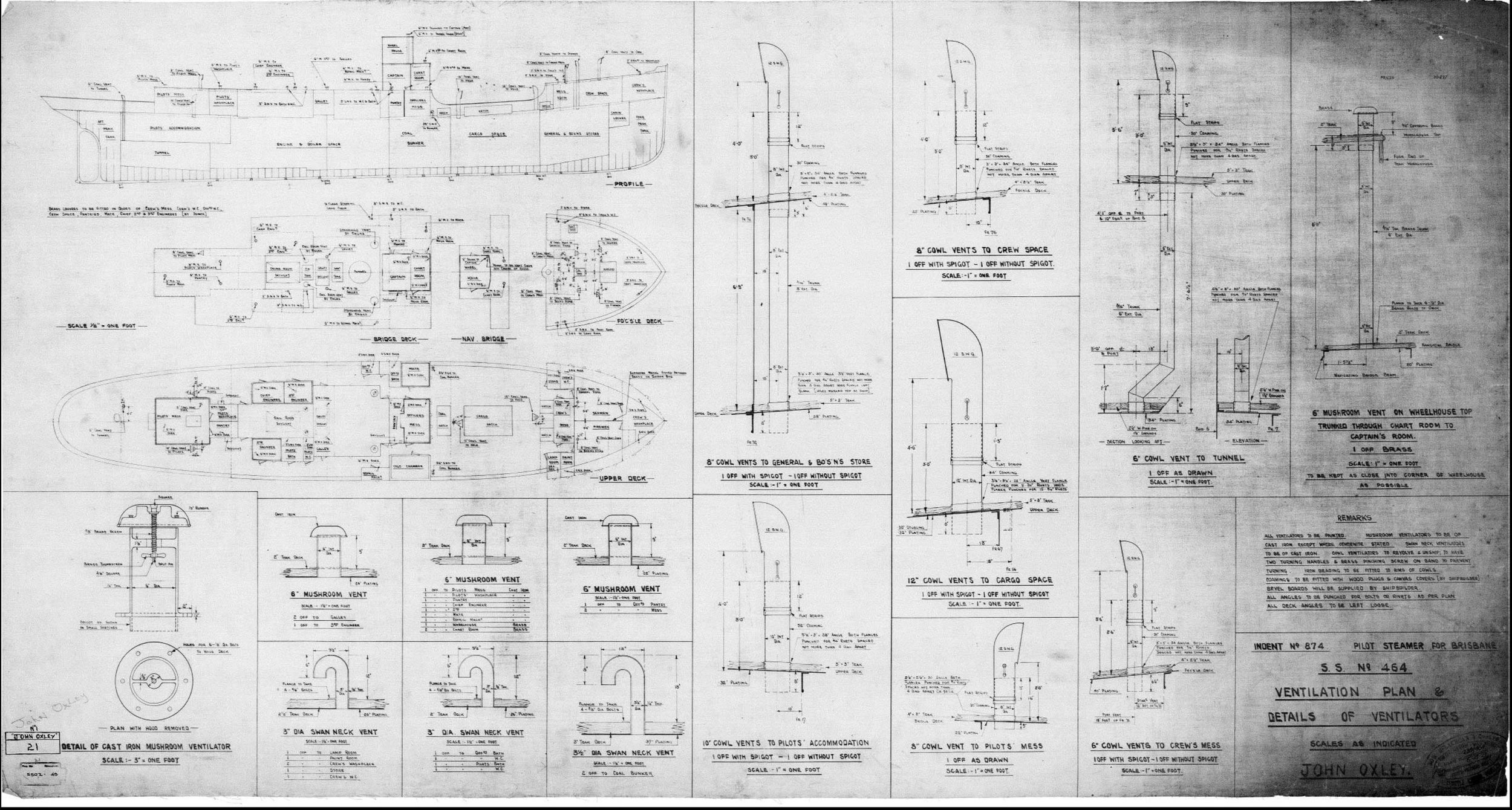 239/464 – Ventilation plan and details of ventilators