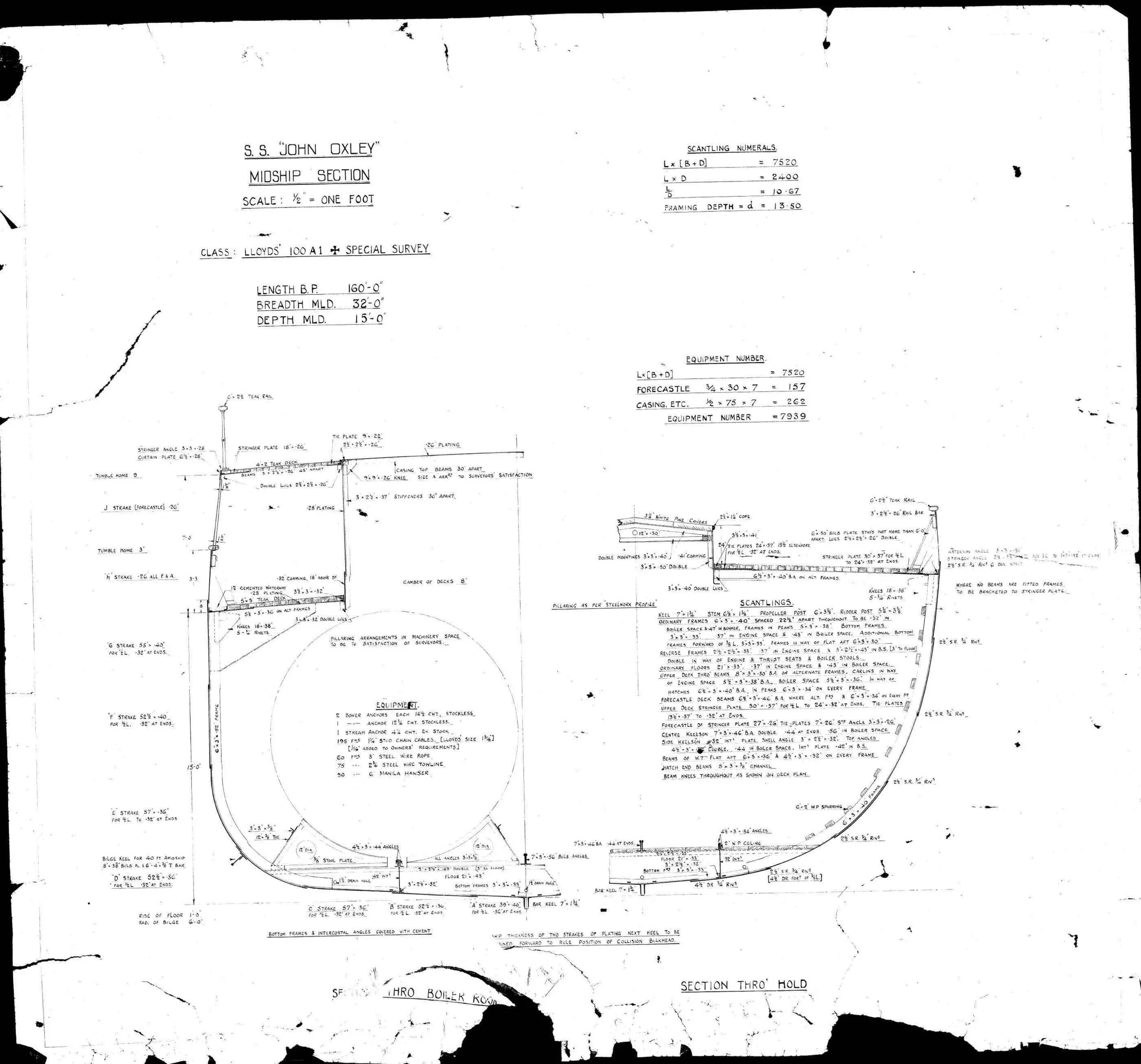 221/464 - Midship section