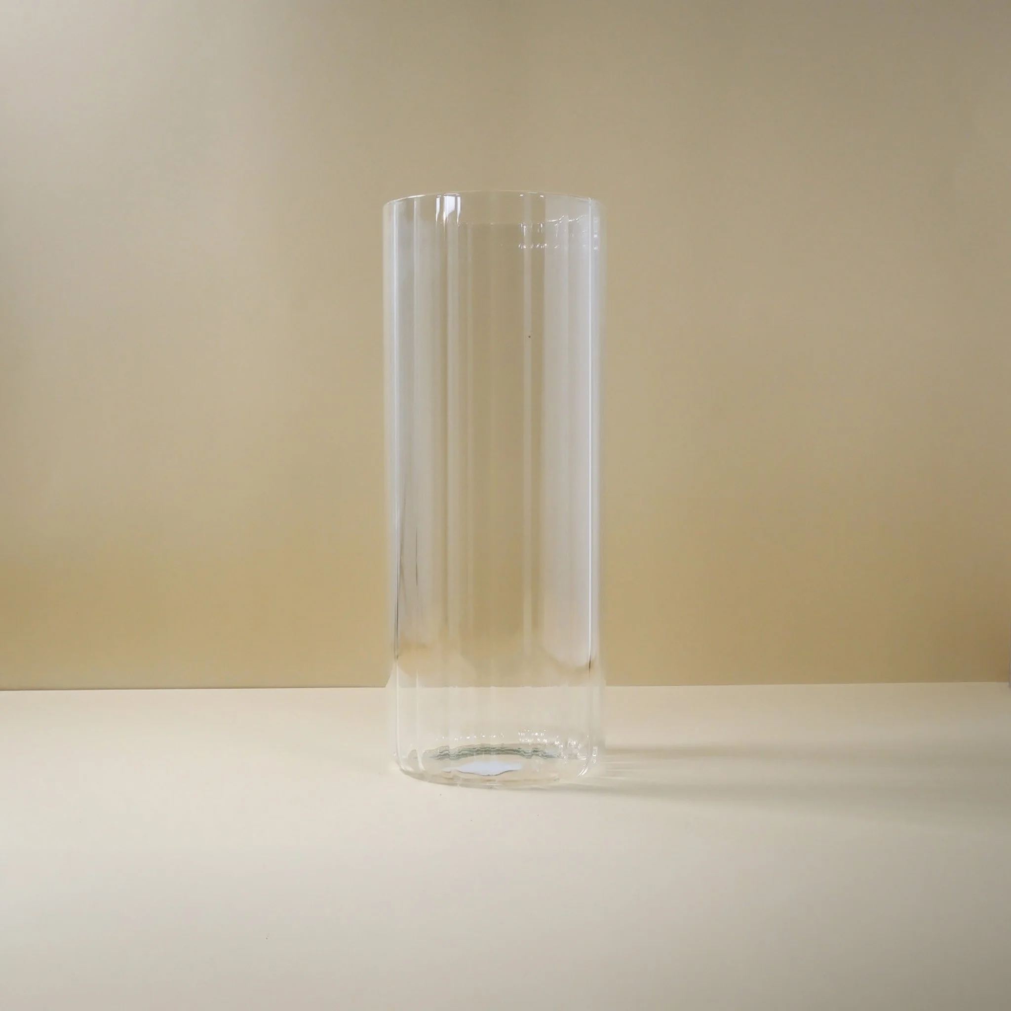 Ribbed Cylinder Vase
