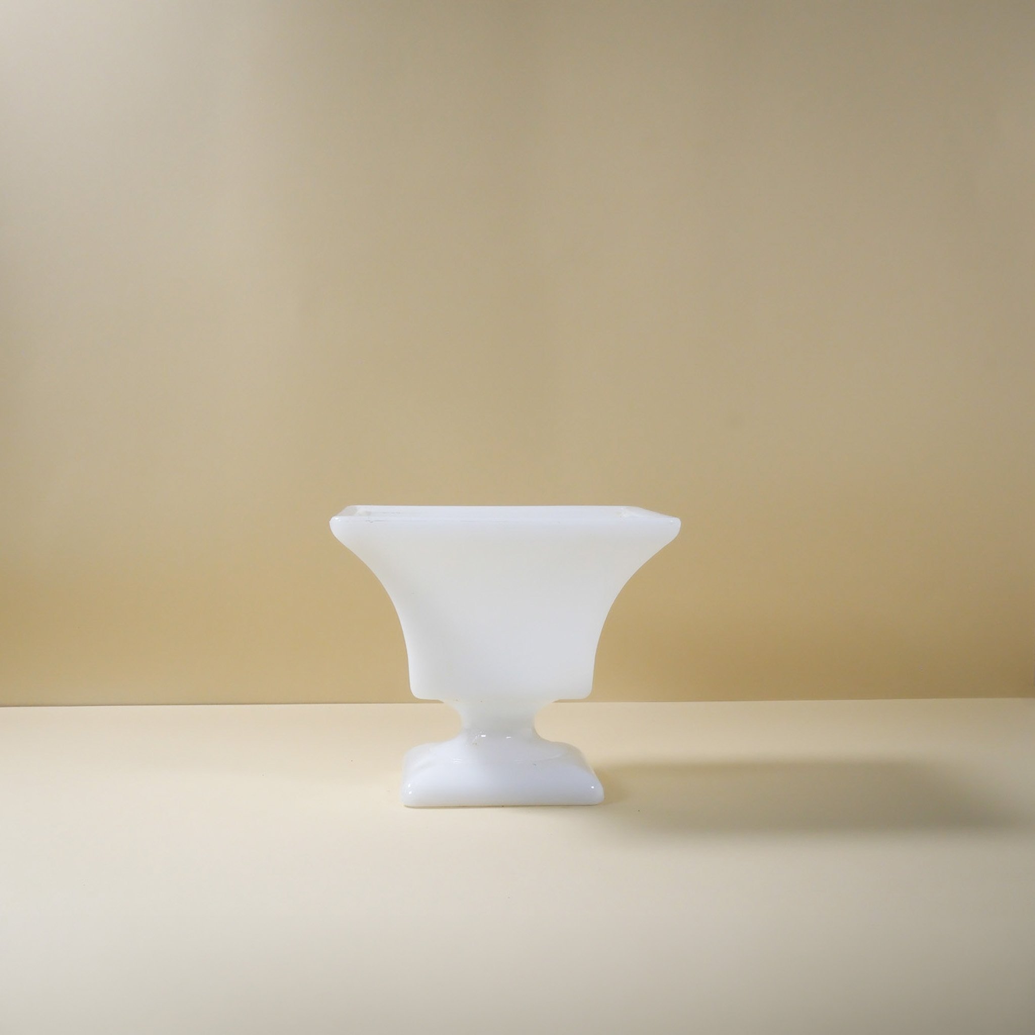 Milkglass Rome Footed Vase