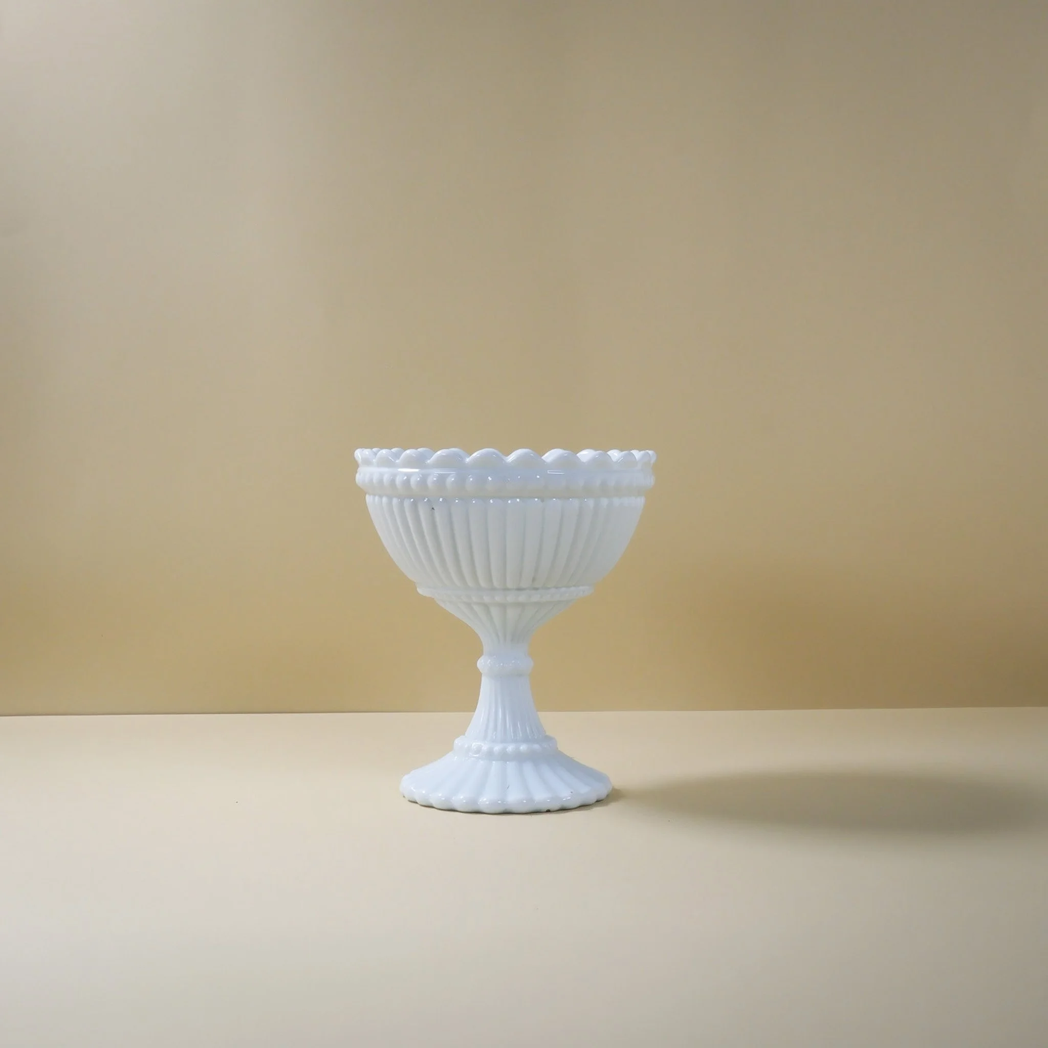 Milkglass Julia Footed Vase