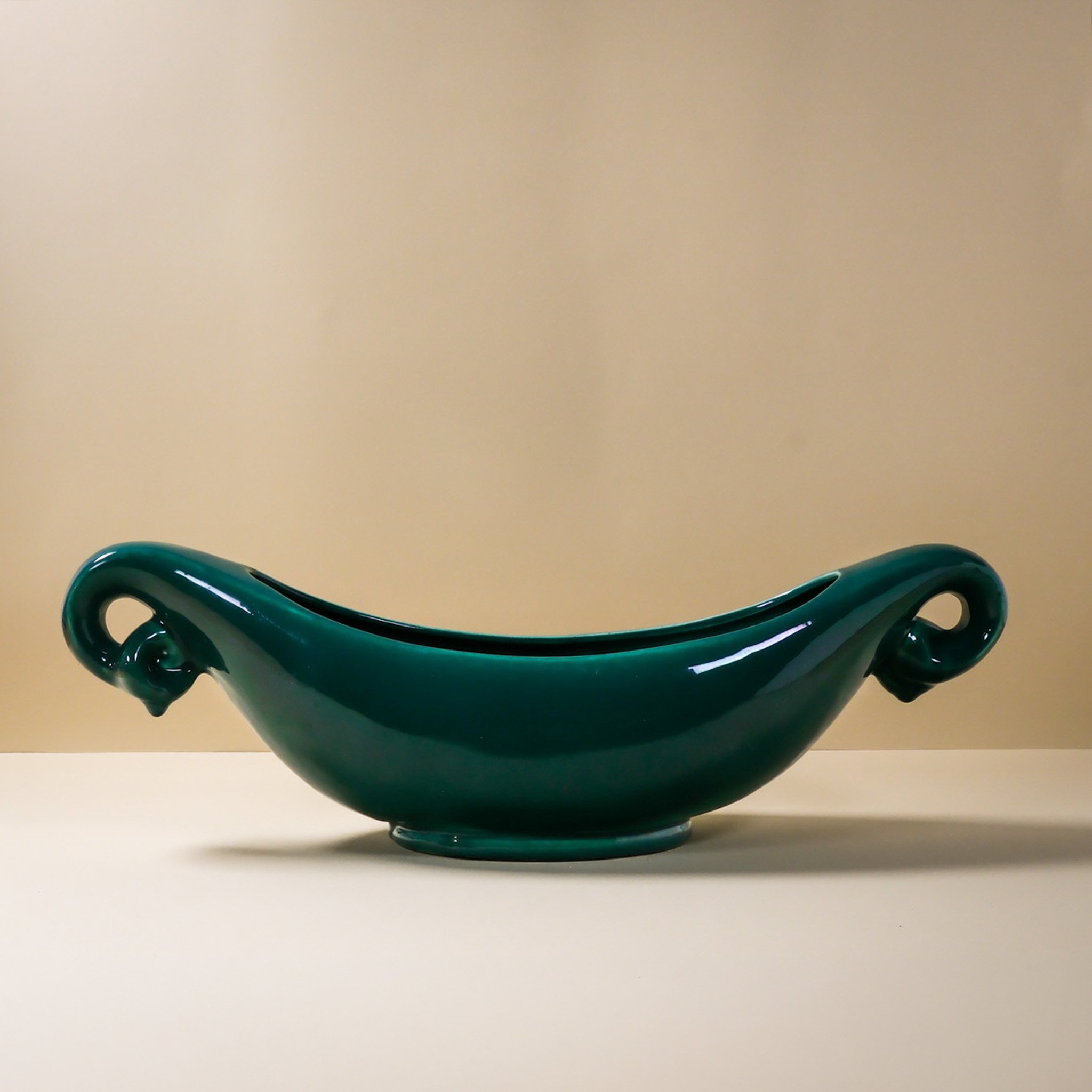 Boat Vase Green